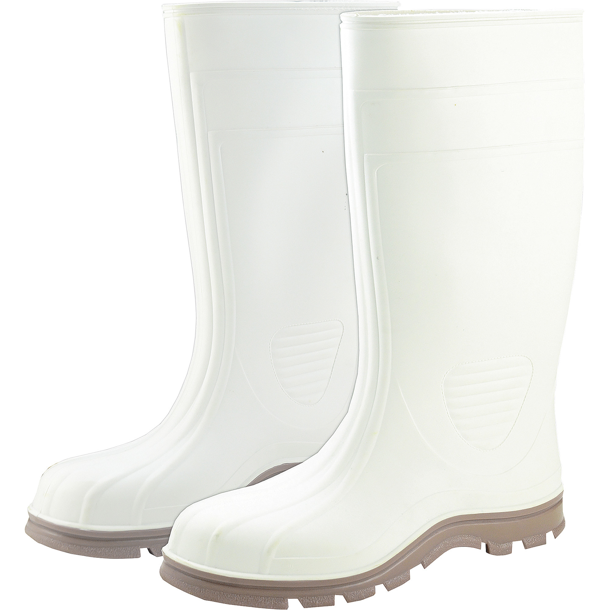 West Chester Men's 15Inch PVC Slip-Resistant Boots, White, Size 12, Model 83751