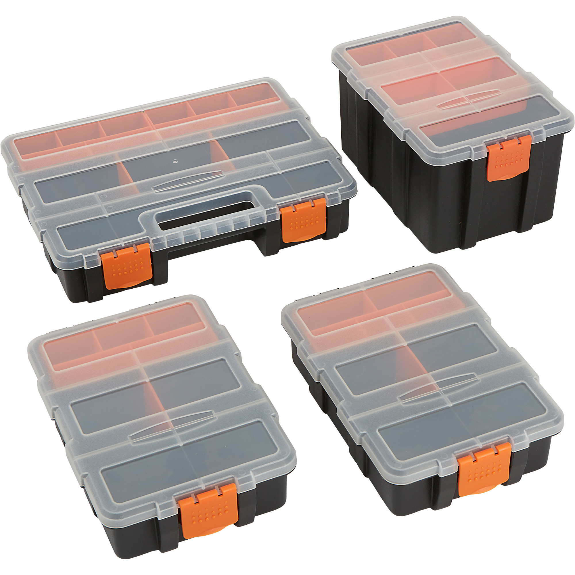 X-Space Plastic Storage Box Set, 4-Piece