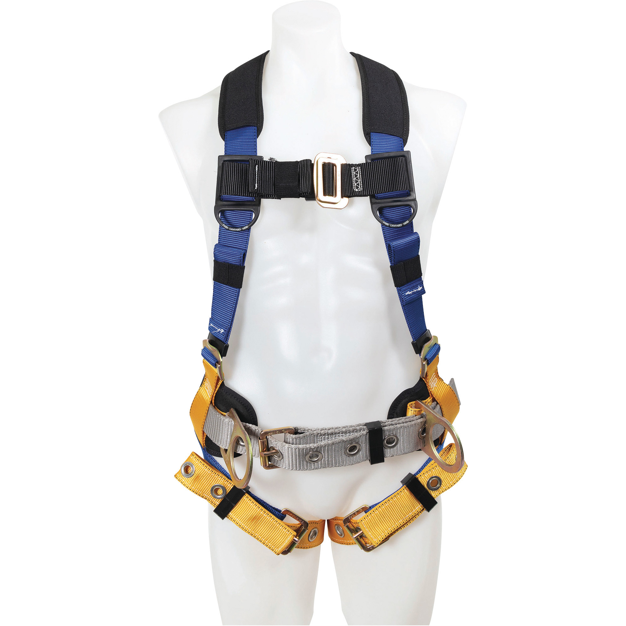 Werner LiteFit Construction Safety Harness, M--L, Model H332102