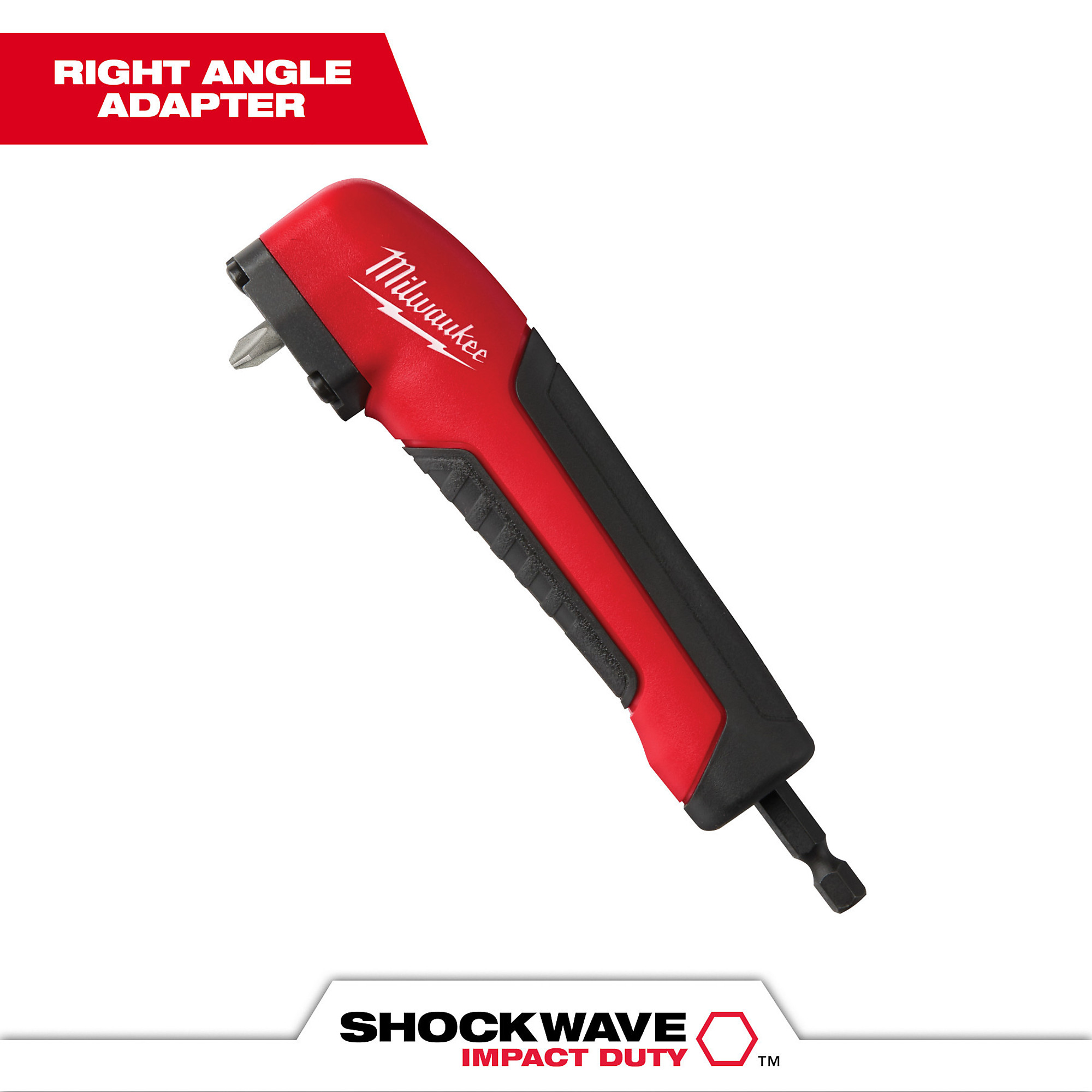 Milwaukee Shockwave Right Angle Adapter, Model 48-32-2390