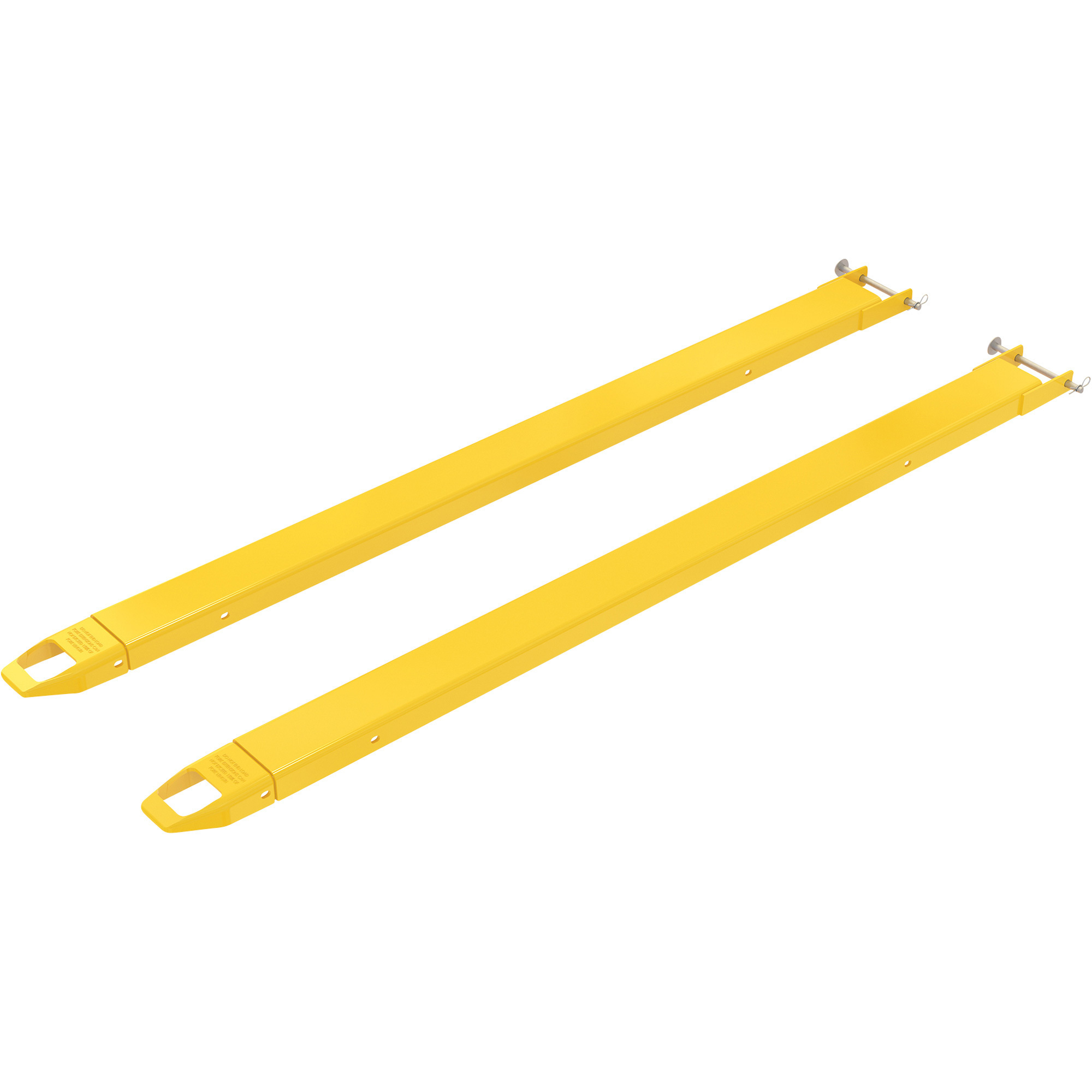 Vestil Fork Extensions, Pin Lock Style, 2-Piece Set, 4,000-Lb. Capacity, Model FE-4-84-P