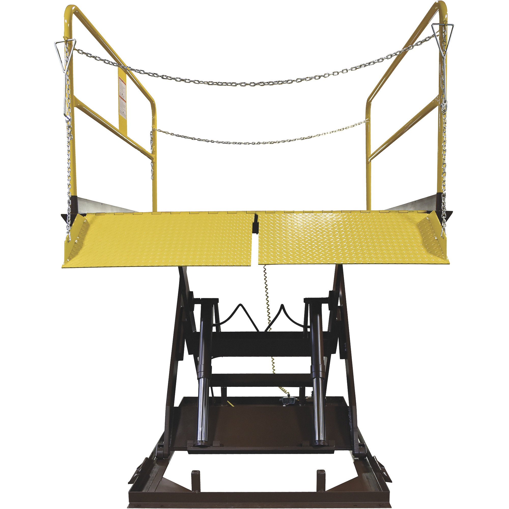 Vestil Scissor Dock Lift, Electric/Hydraulic, 5,000-lb. Capacity, 96Inch L x 48Inch W Platform, Model WL-100-5-48