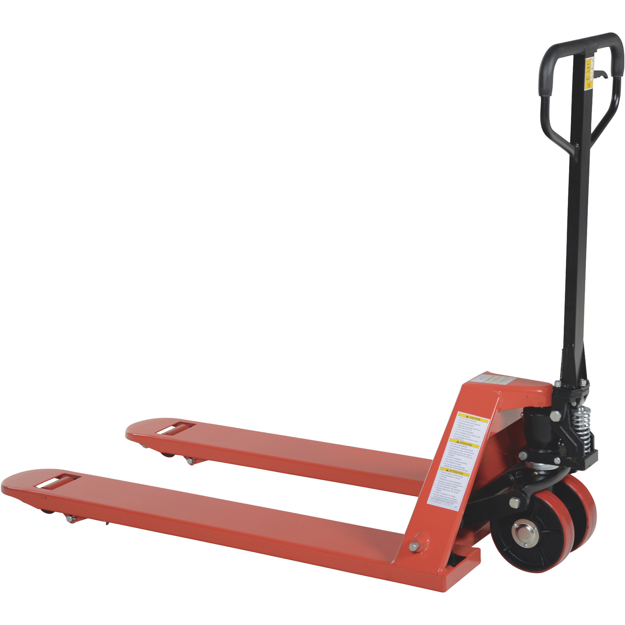 Full-Featured Pallet Truck — Poly-On-Steel Wheels, 6,000-lb. Capacity, 48Inch L x 27Inch W Overall Fork, Model - Vestil PM6-2748