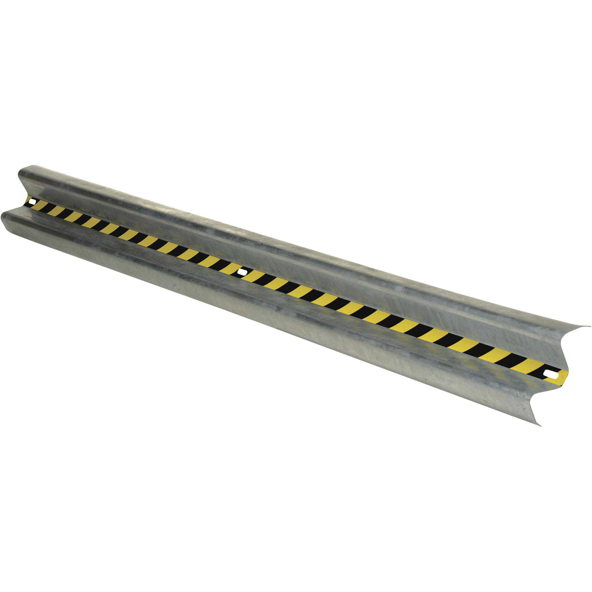 Vestil Galvanized Guard Rail, 144Inch L, Model GR-H2R-BO-12-HDG