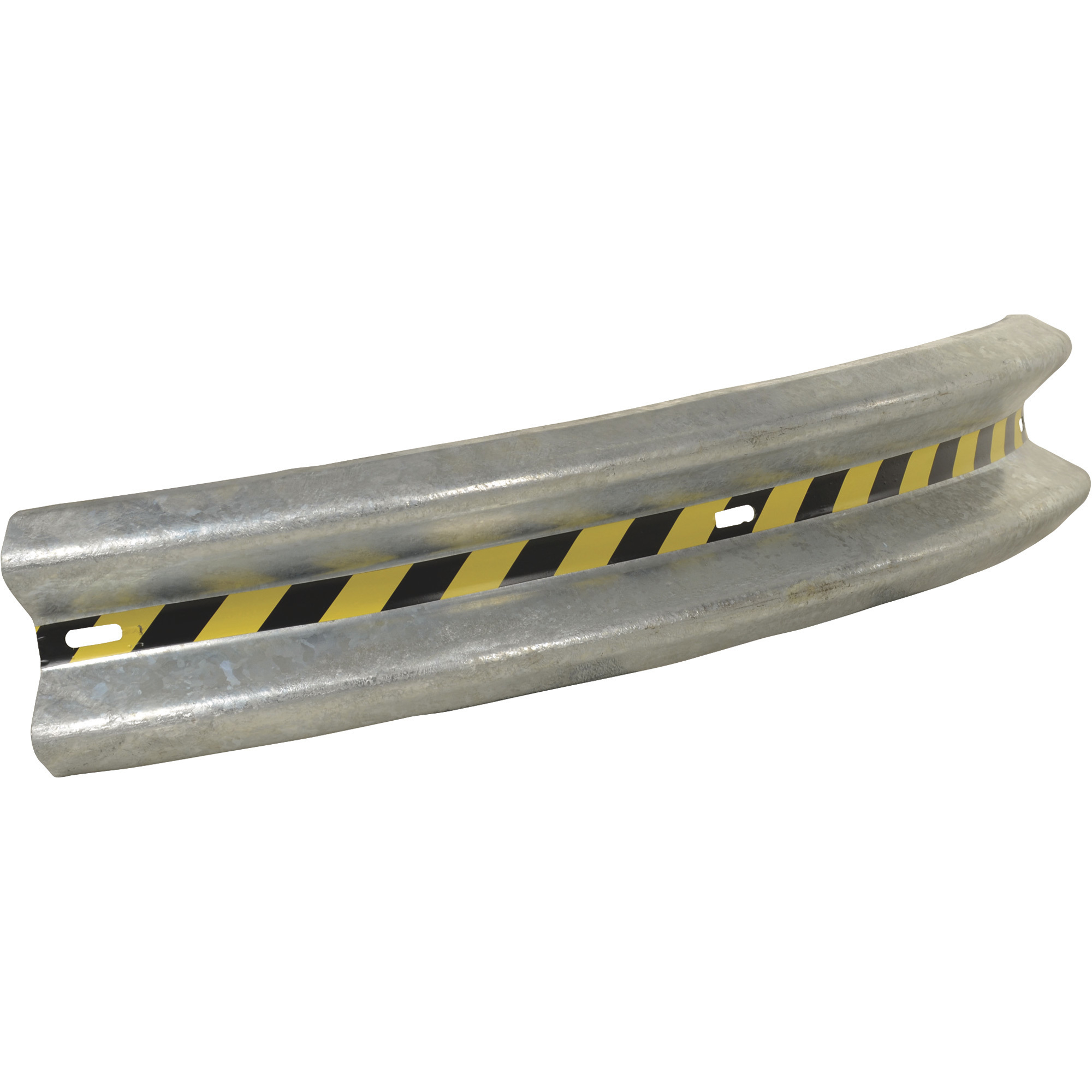 Vestil Galvanized Guard Rail, 72Inch L, 90Â° Curve, Model GR-H2R-CRV-BO-6-HDG