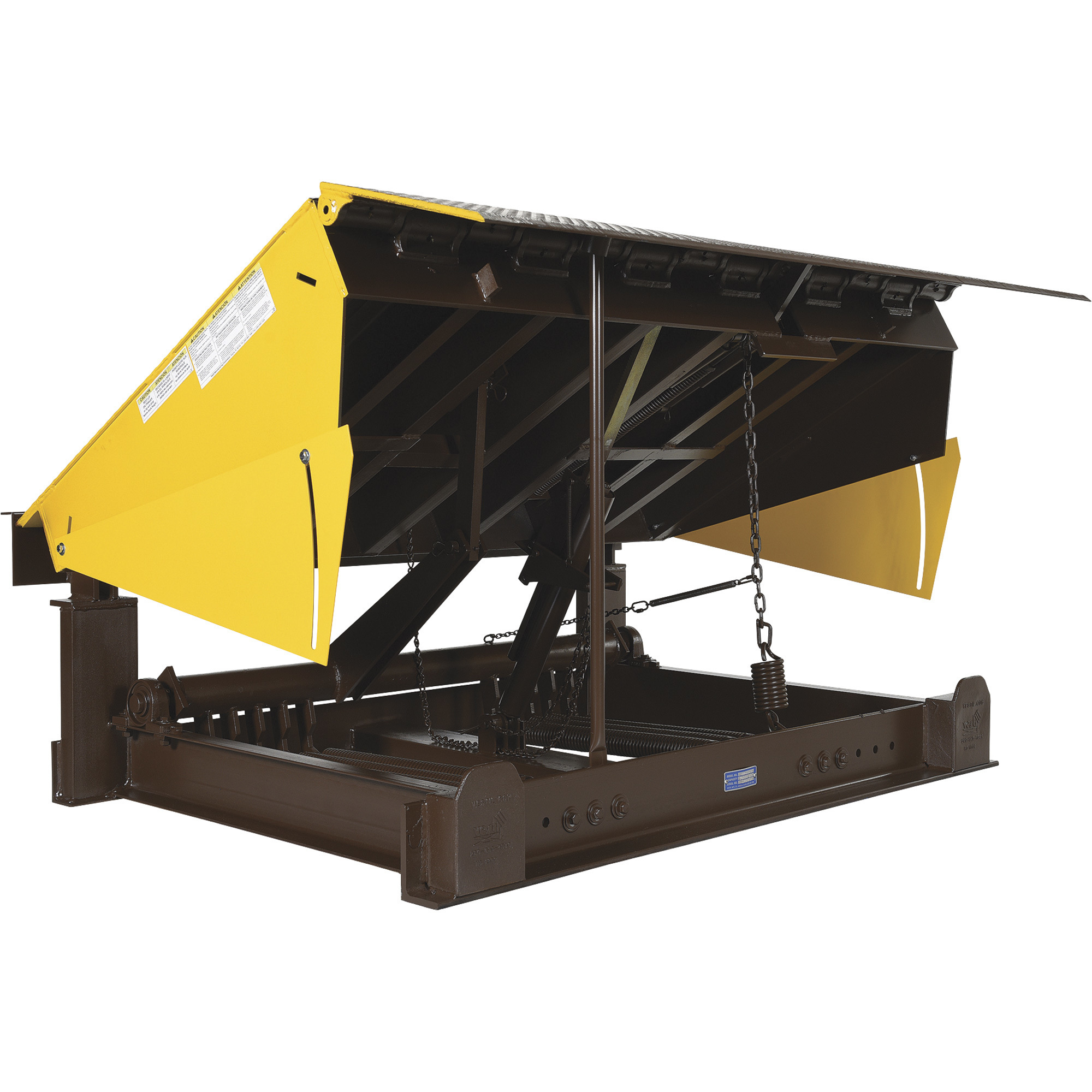 Vestil Pull Chain Mechanical Dock Leveler, 20,000-lb. Capacity, 5ft.4Inch L x 6ft.W, Model RR-65-20