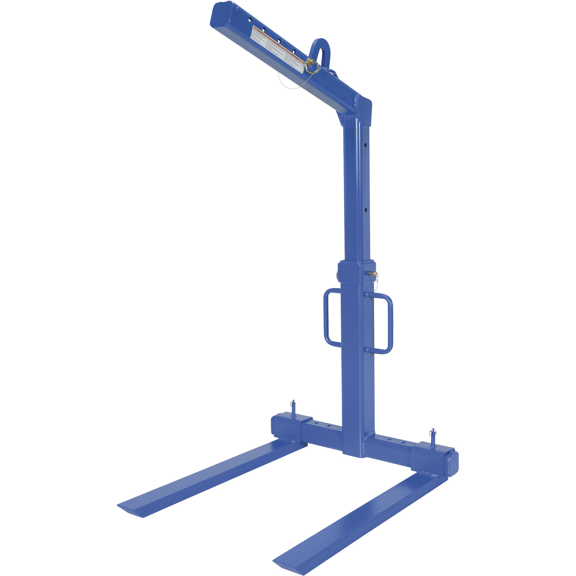 Vestil Deluxe Overhead Load Lifter, 4,000-Lb. Capacity, Adjustable Fork Width, 43 3/16Inch L x 4Inch W Forks, Model OLA-4-42