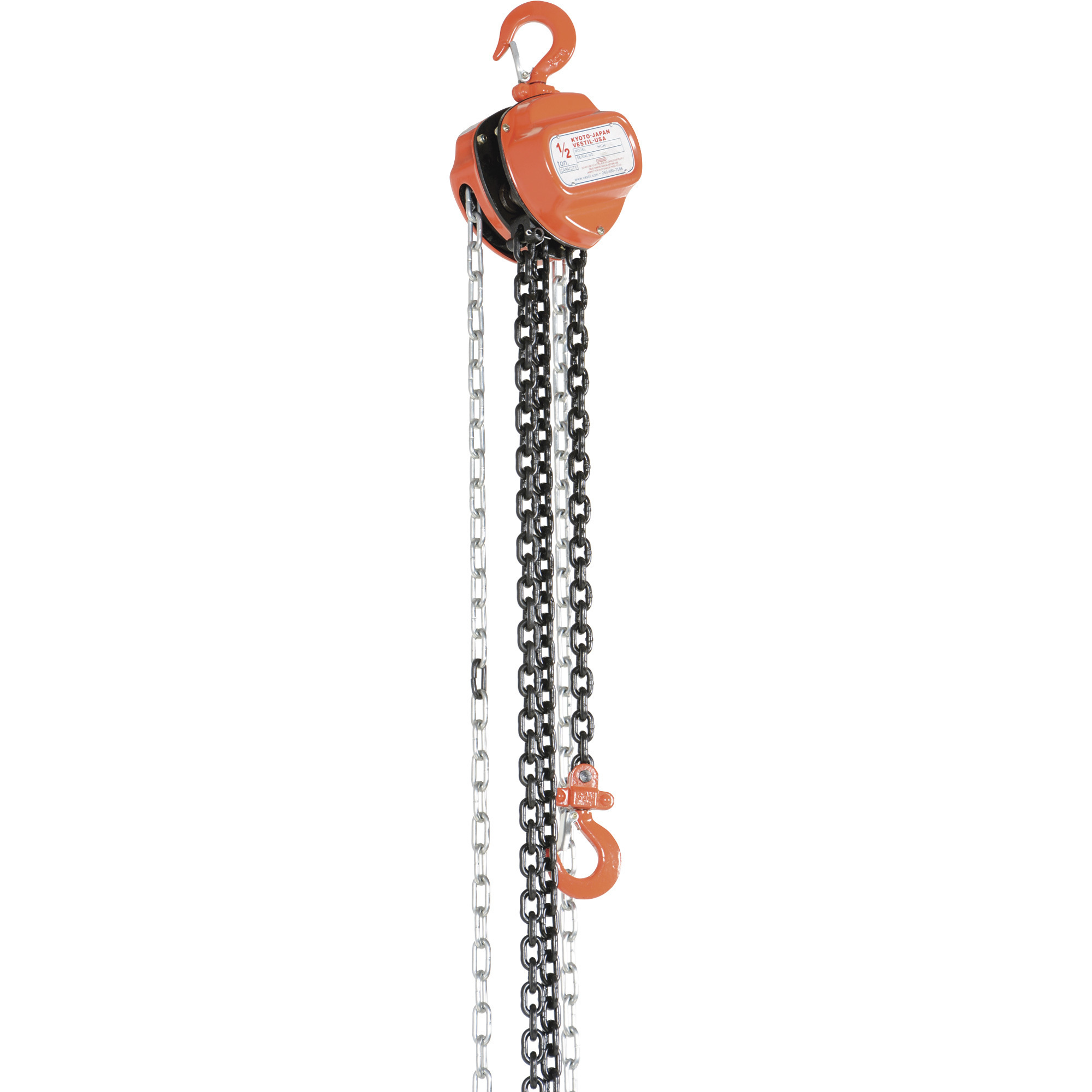 Vestil Hand Chain Hoist, 1000-Lb. Capacity, 20-Ft. Lift, Model HCH-1-20