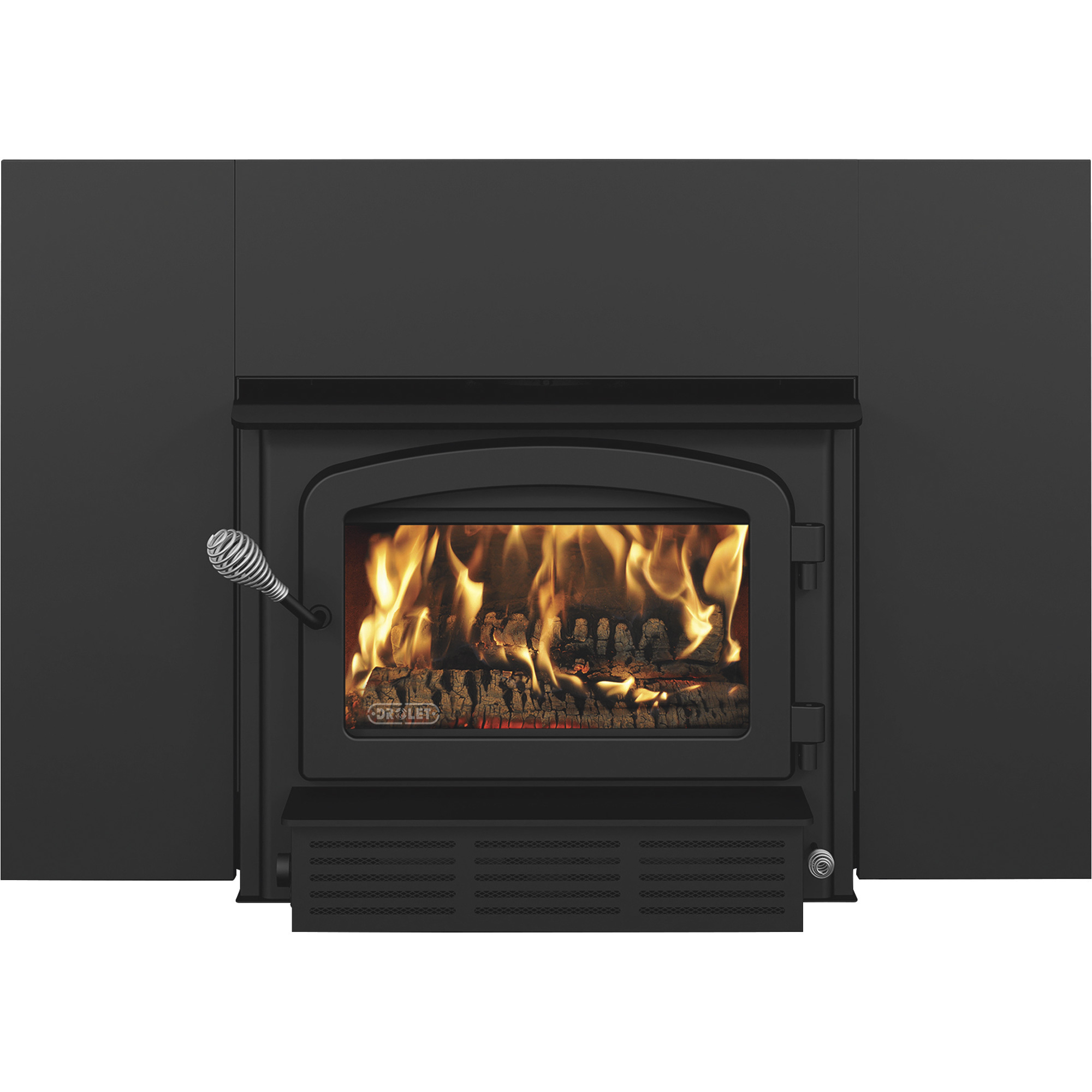 Drolet Escape 1500 Wood Stove Insert with Blower, 65,000 BTU, EPA 2020 Certified, Model DB03137