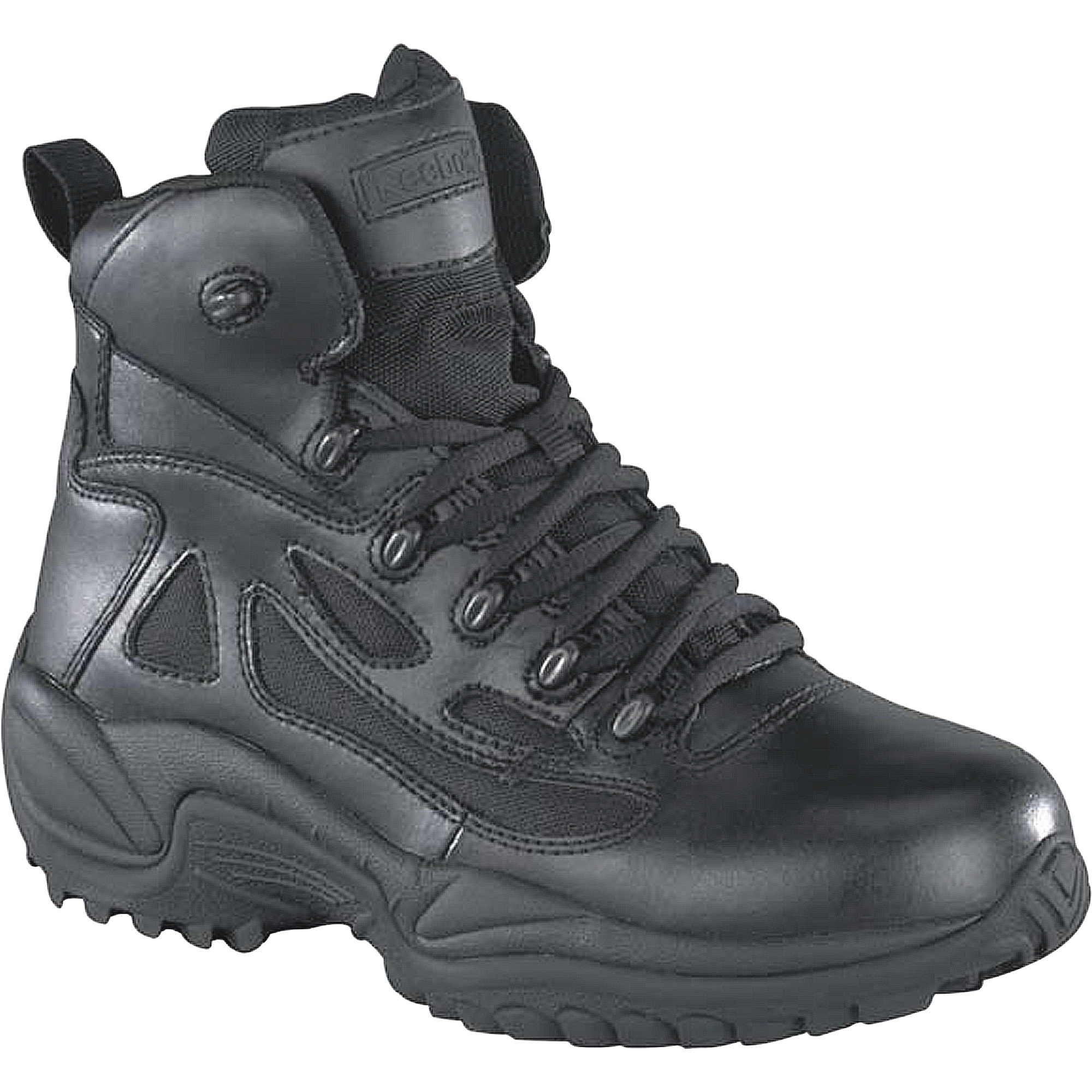 Reebok Men's Rapid Response 6Inch Zip Work Boots - Black, Size 6 Wide, Model RB8678