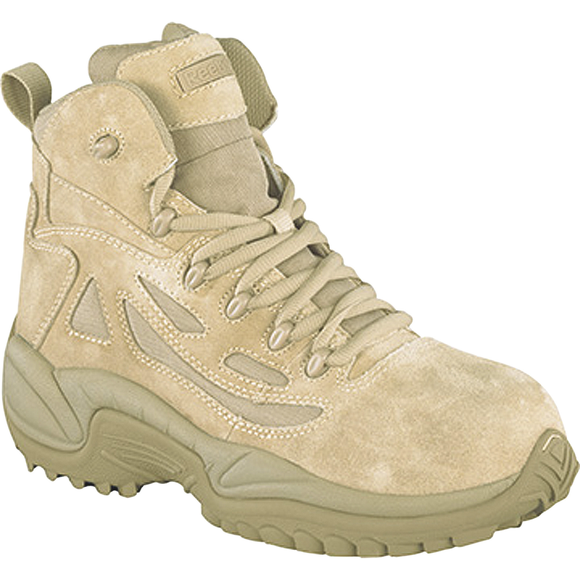 Reebok Men's Rapid Response 6Inch Composite Toe Zip Boot - Desert Tan, Size 7 Wide, Model RB8694