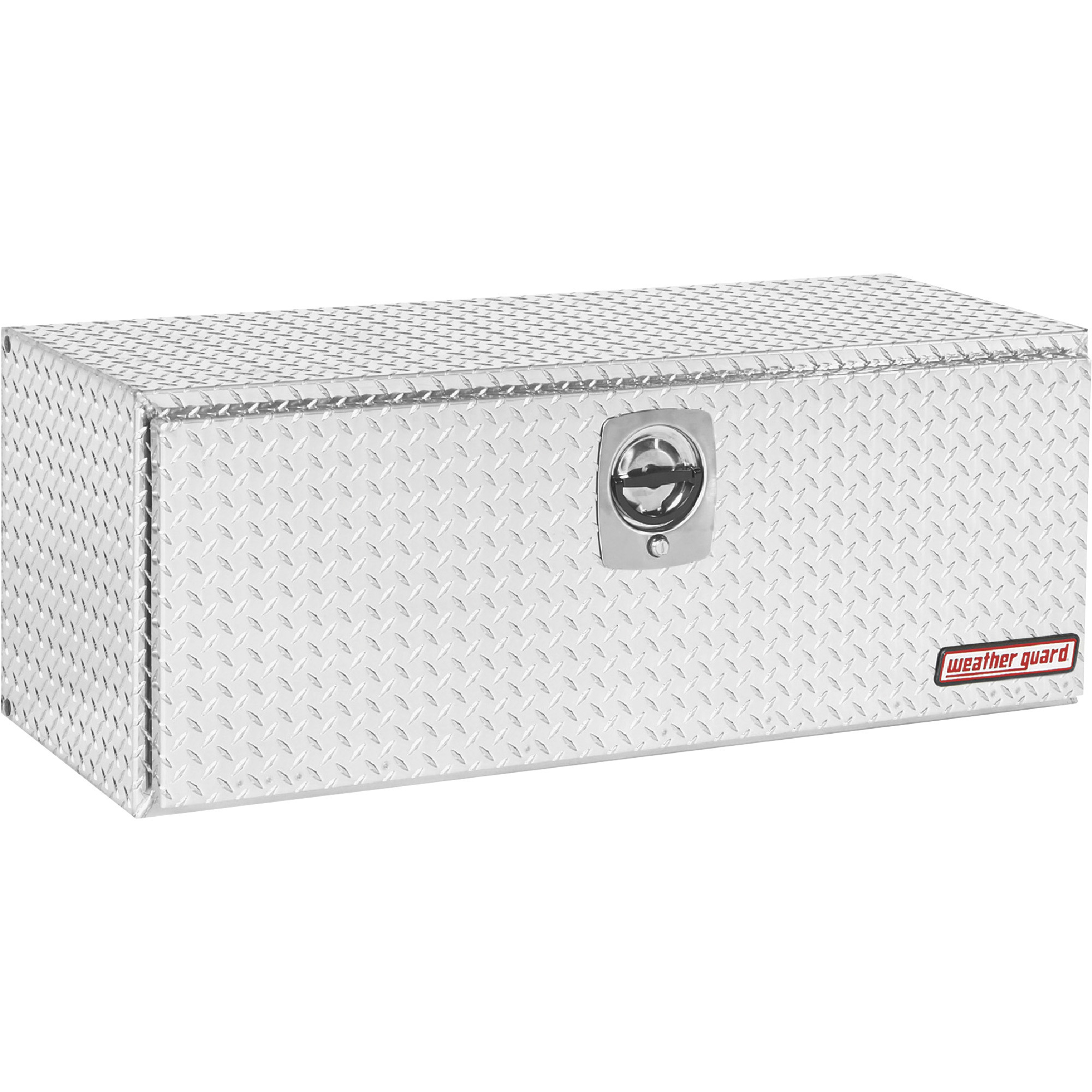 Weather Guard Underbody Truck Tool Box, Aluminum, Diamond Plate, 48.13Inch L x 18Inch W x 19Inch H, Model 648-0-02