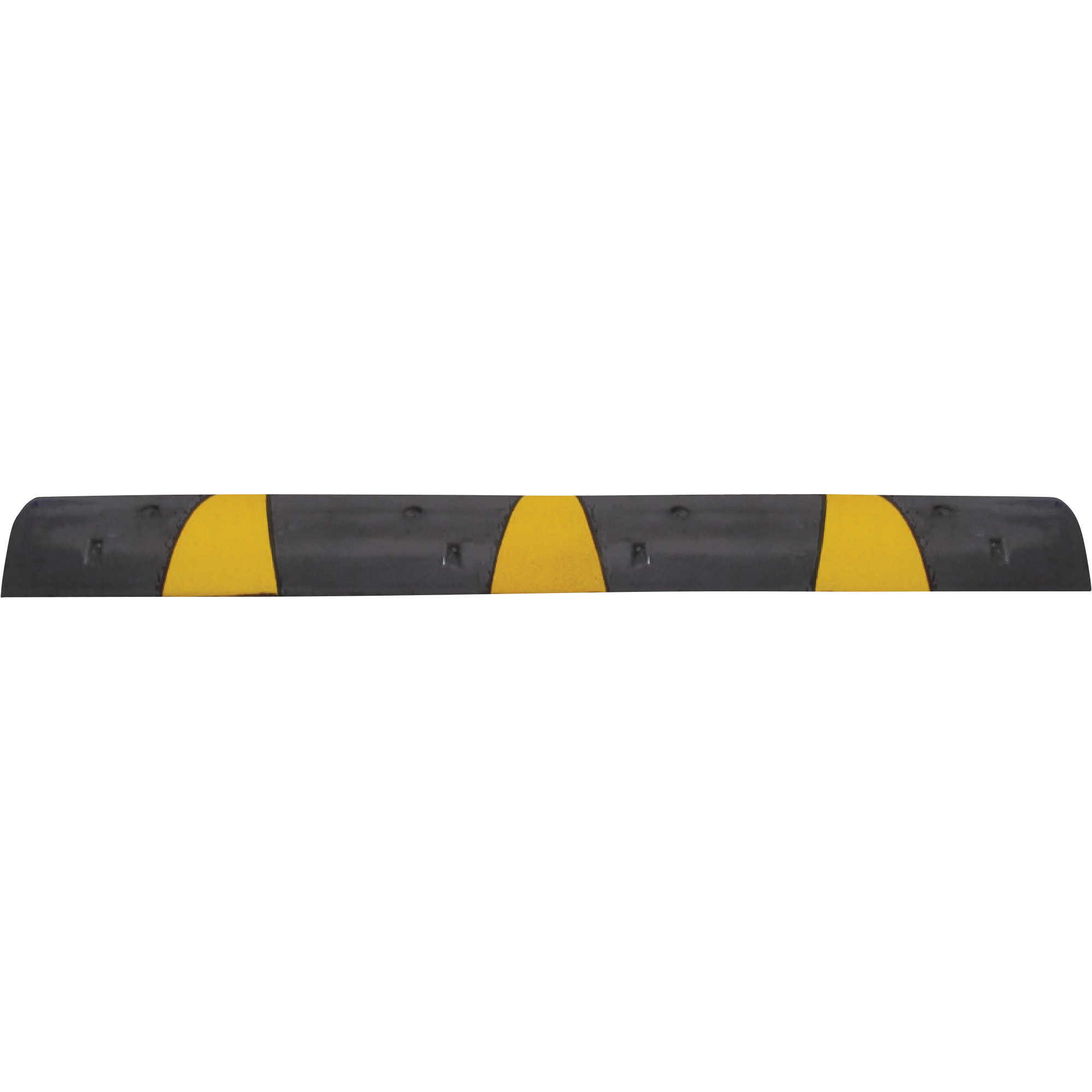 Plasticade 6ft. Speed Bump â Black with Yellow Stripes, 72Inch L x 12Inch W x 2 5/8Inch H, Model SB72N-S