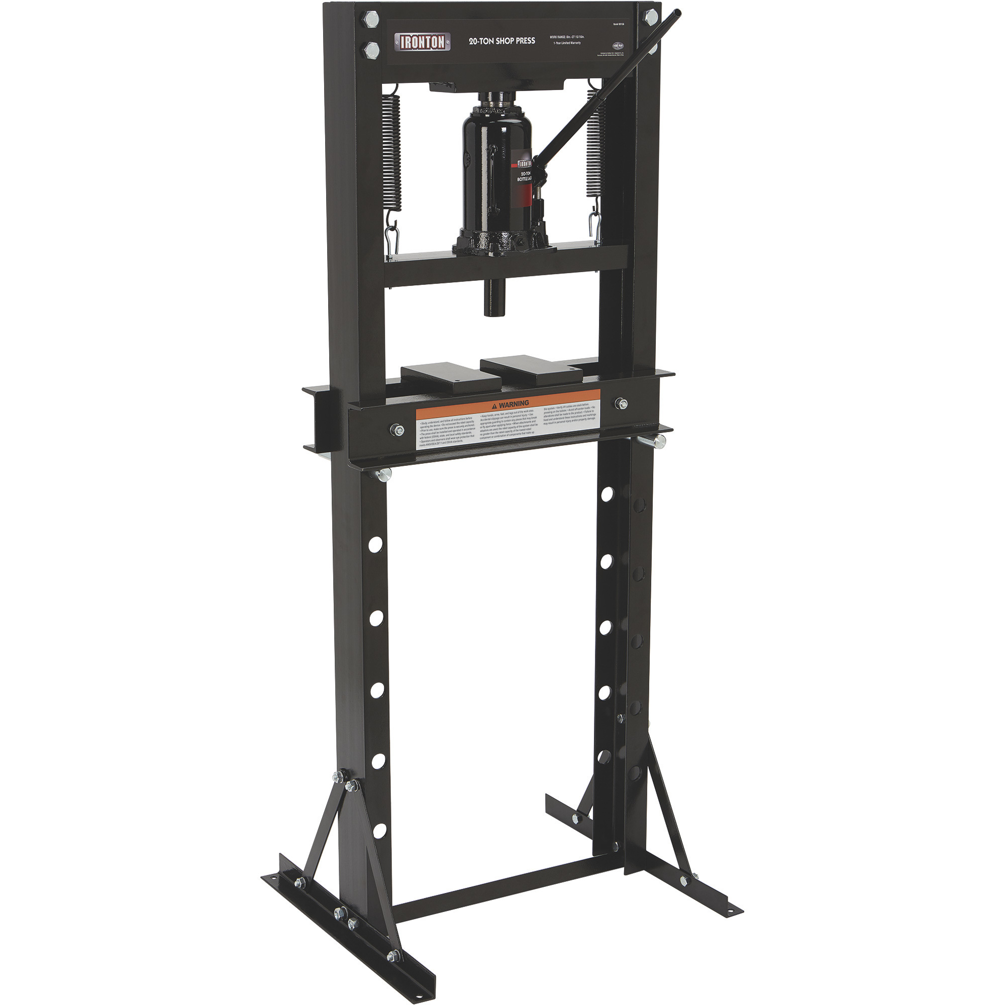 Ironton 20-Ton Hydraulic Shop Press – Shop Work Tools