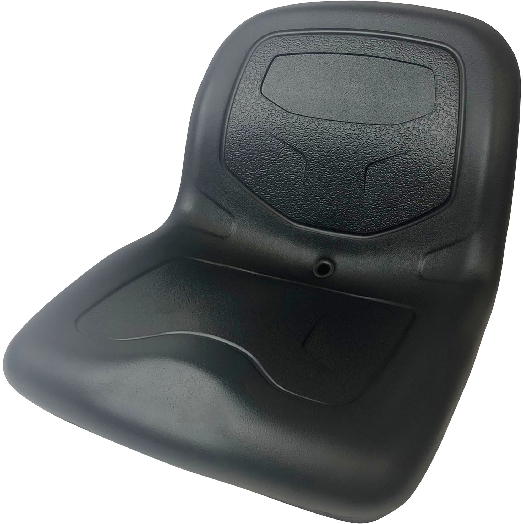 Milsco TS3500 Mid-Back Universal Lawn Mower Seat, Black, Model S935021AB