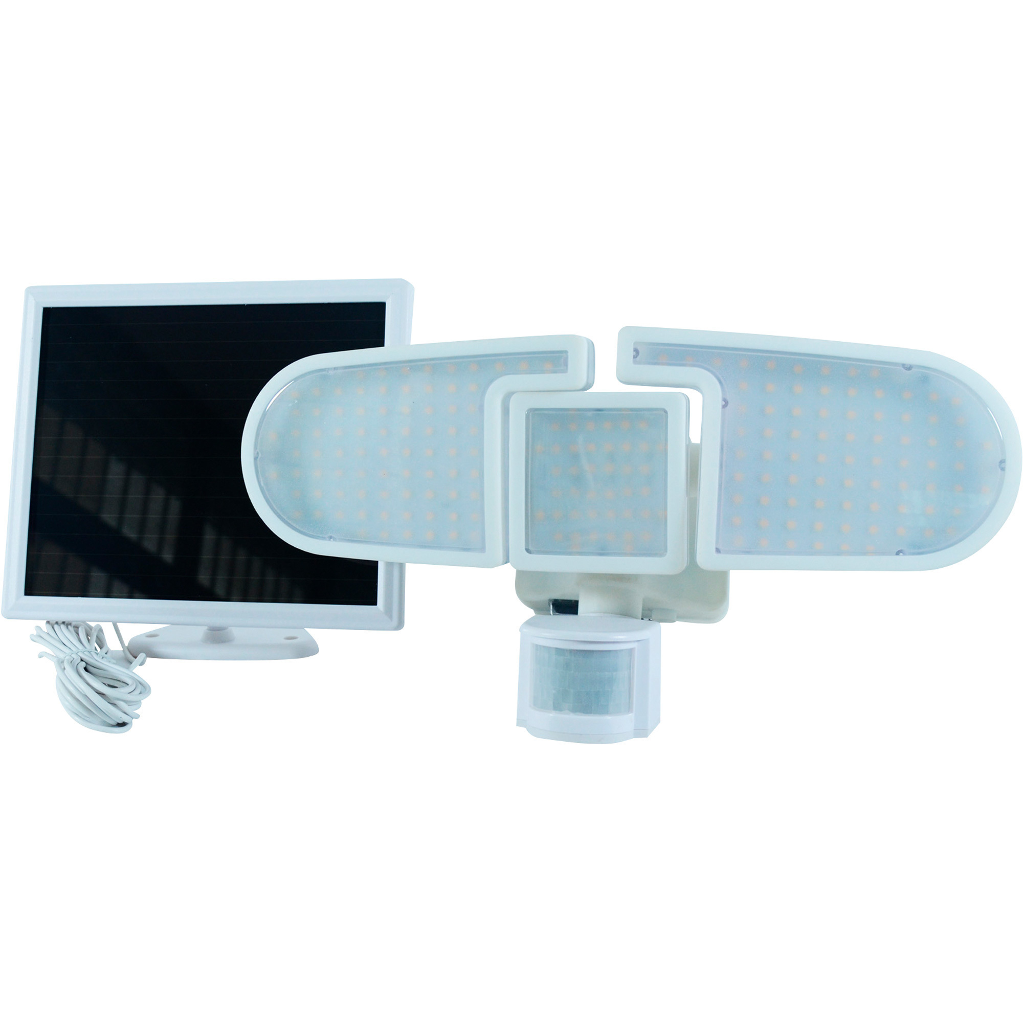Nature Power Dual Head Motion Sensor Security LED Solar Light, 1600 Lumens, Model 22245