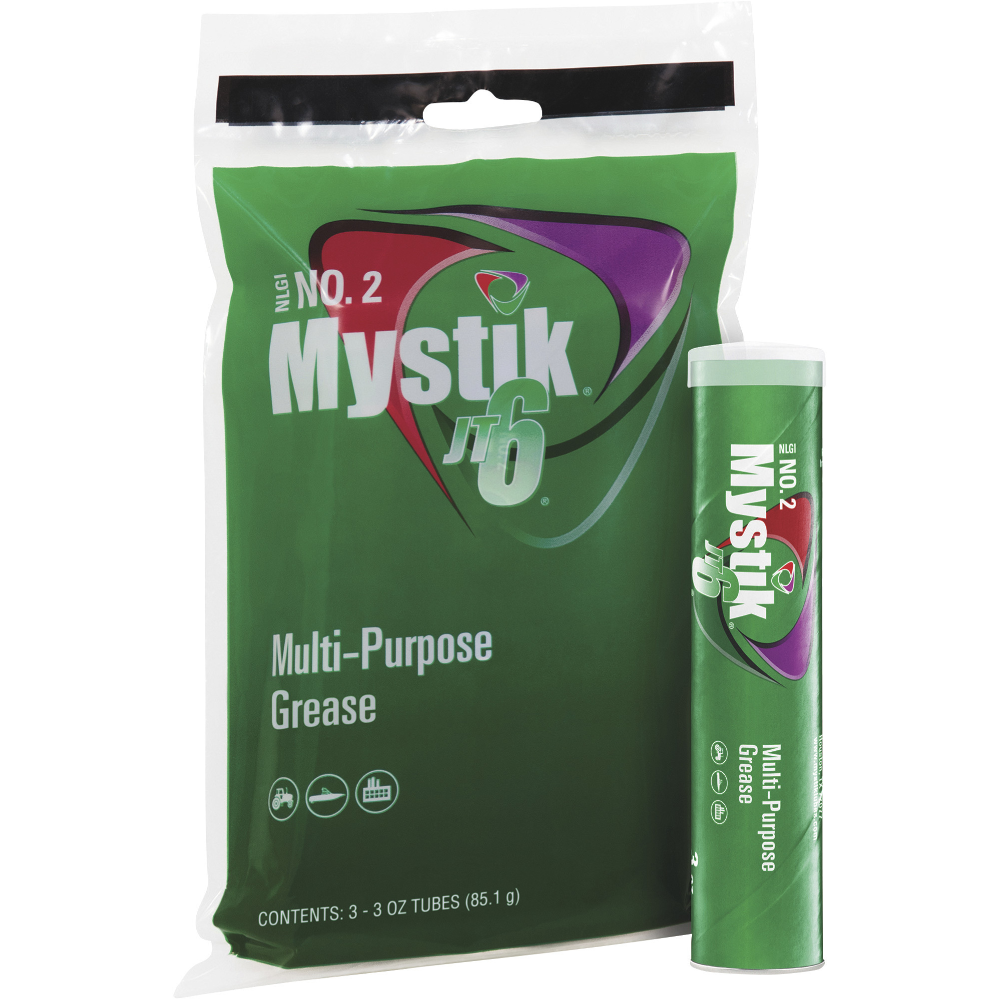 Mystik JT6 Multi-Purpose Grease â 3-Pack, 3oz. Tubes, Model MYSTJT63