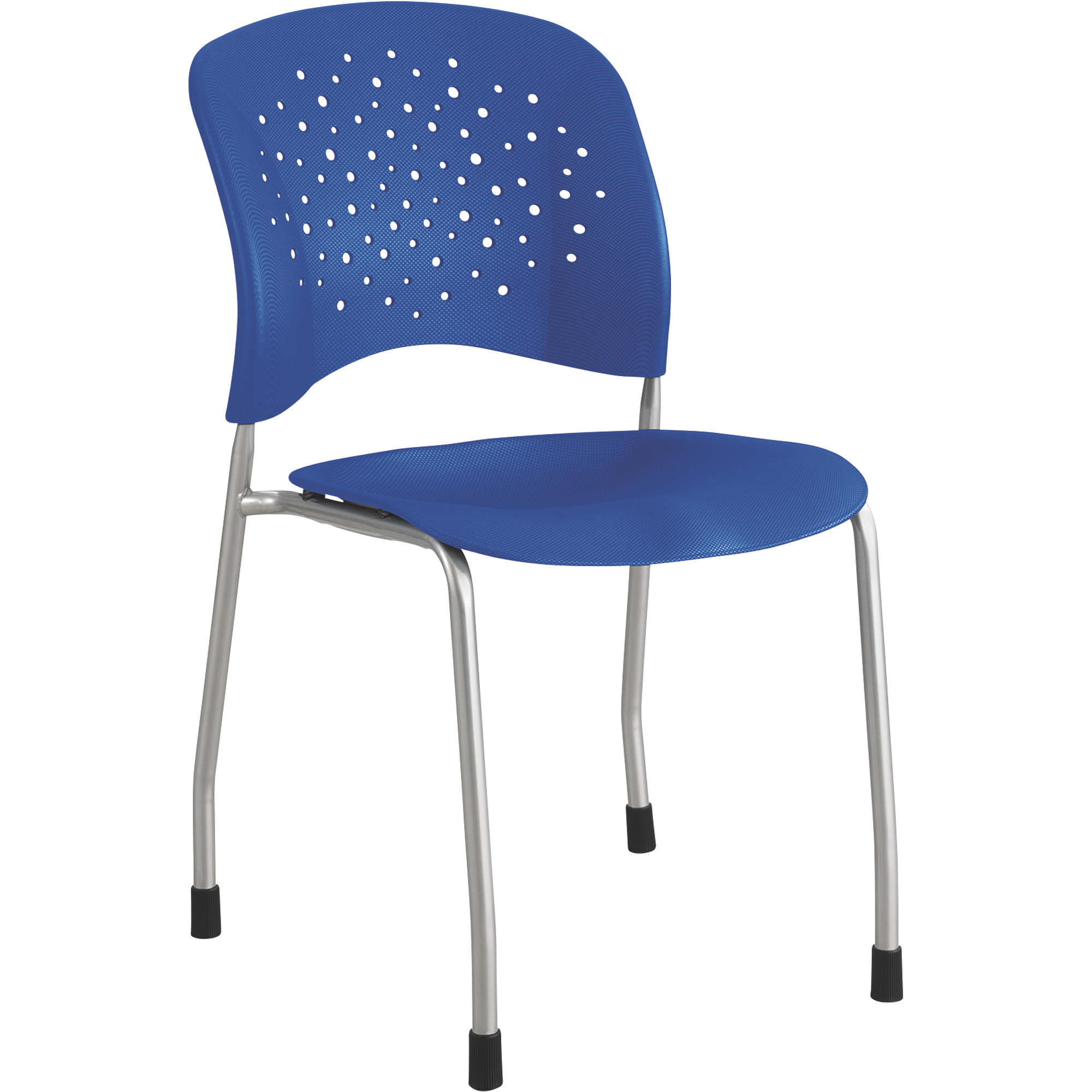 Safco Reve Guest Chairs with Straight Legs and Round Back — Set of 2, Blue, Model 6805BU -  Mayline Safco