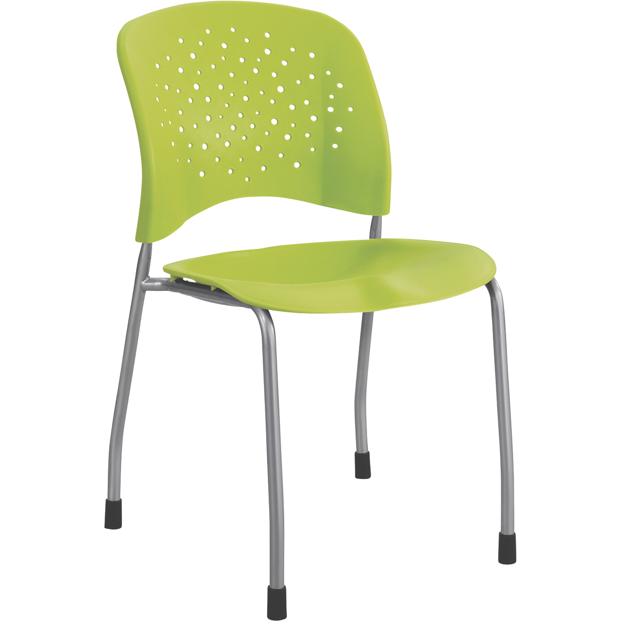 Safco Reve Guest Chairs with Straight Legs and Round Back — Set of 2, Green, Model 6805GN -  Mayline Safco