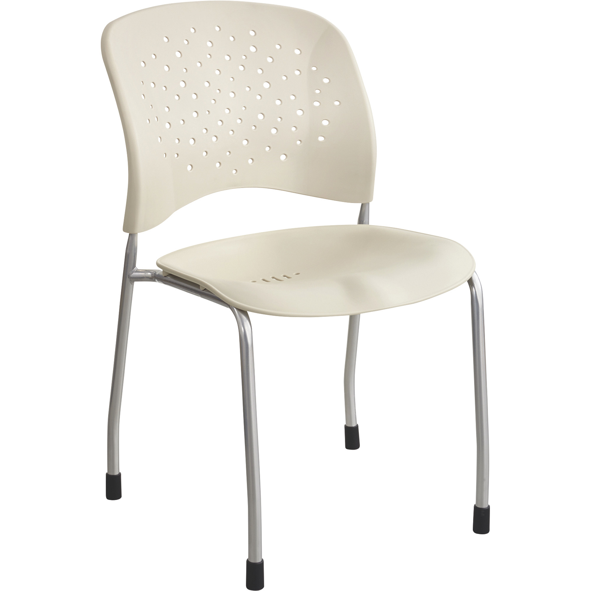 Safco Reve Guest Chairs with Straight Legs and Round Back — Set of 2, Latte, Model 6805LT -  Mayline Safco