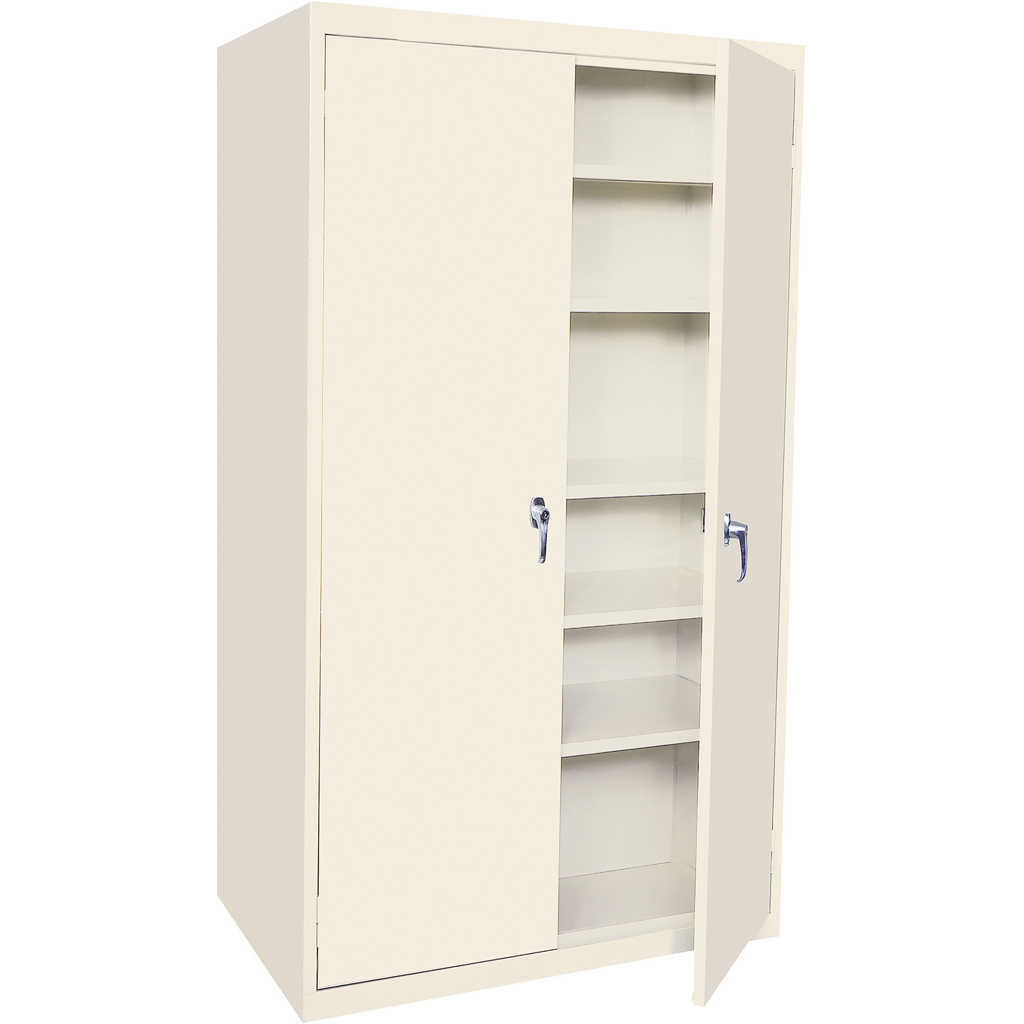 Storage Cabinet — Putty, 5 Fixed Shelves, 36Inch W x 18Inch D x 78Inch H, Model - Steel Cabinets USA 5-7818-FS-P