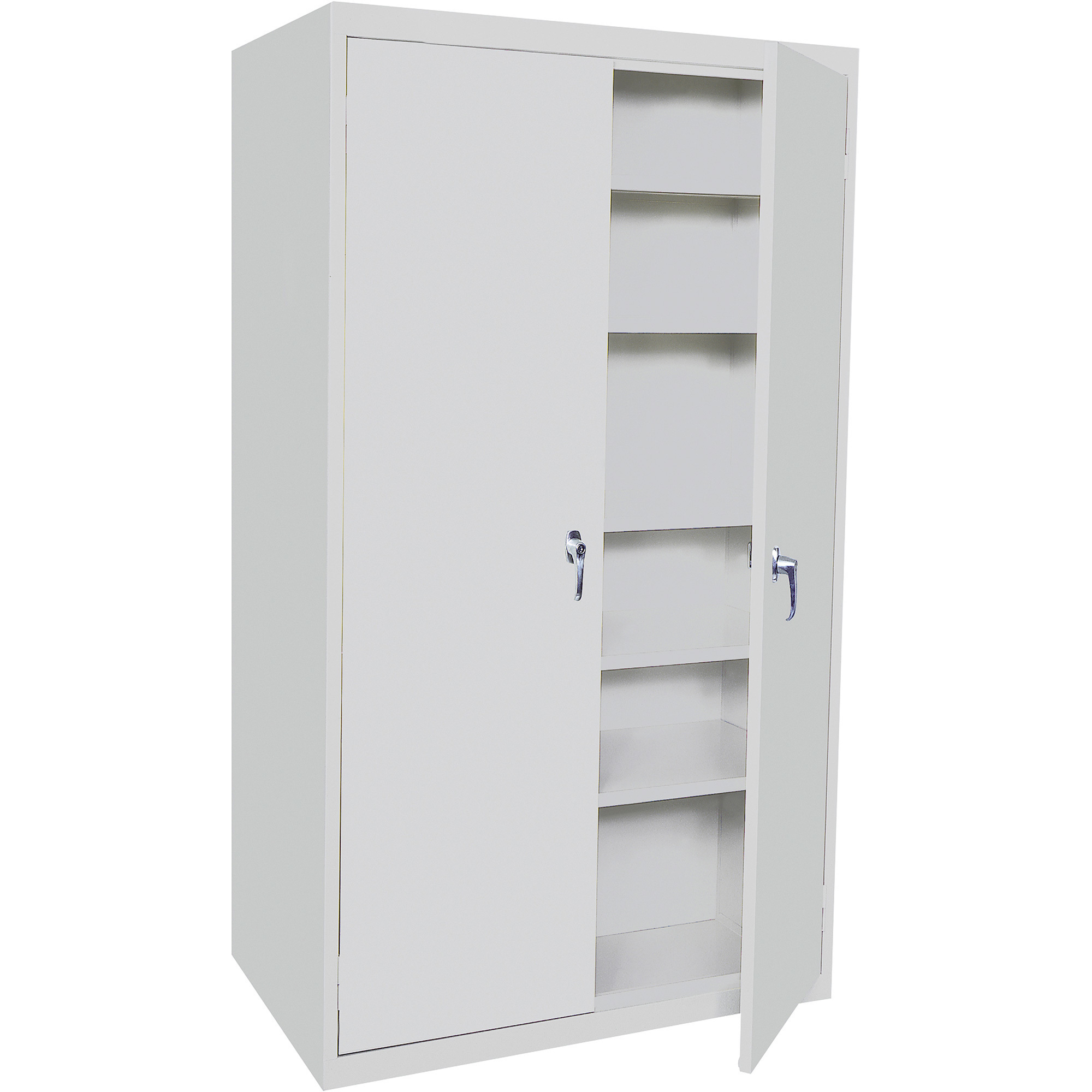 Storage Cabinet — Gray, 5 Fixed Shelves, 36Inch W x 18Inch D x 78Inch H, Model - Steel Cabinets USA 5-7818-FS-G