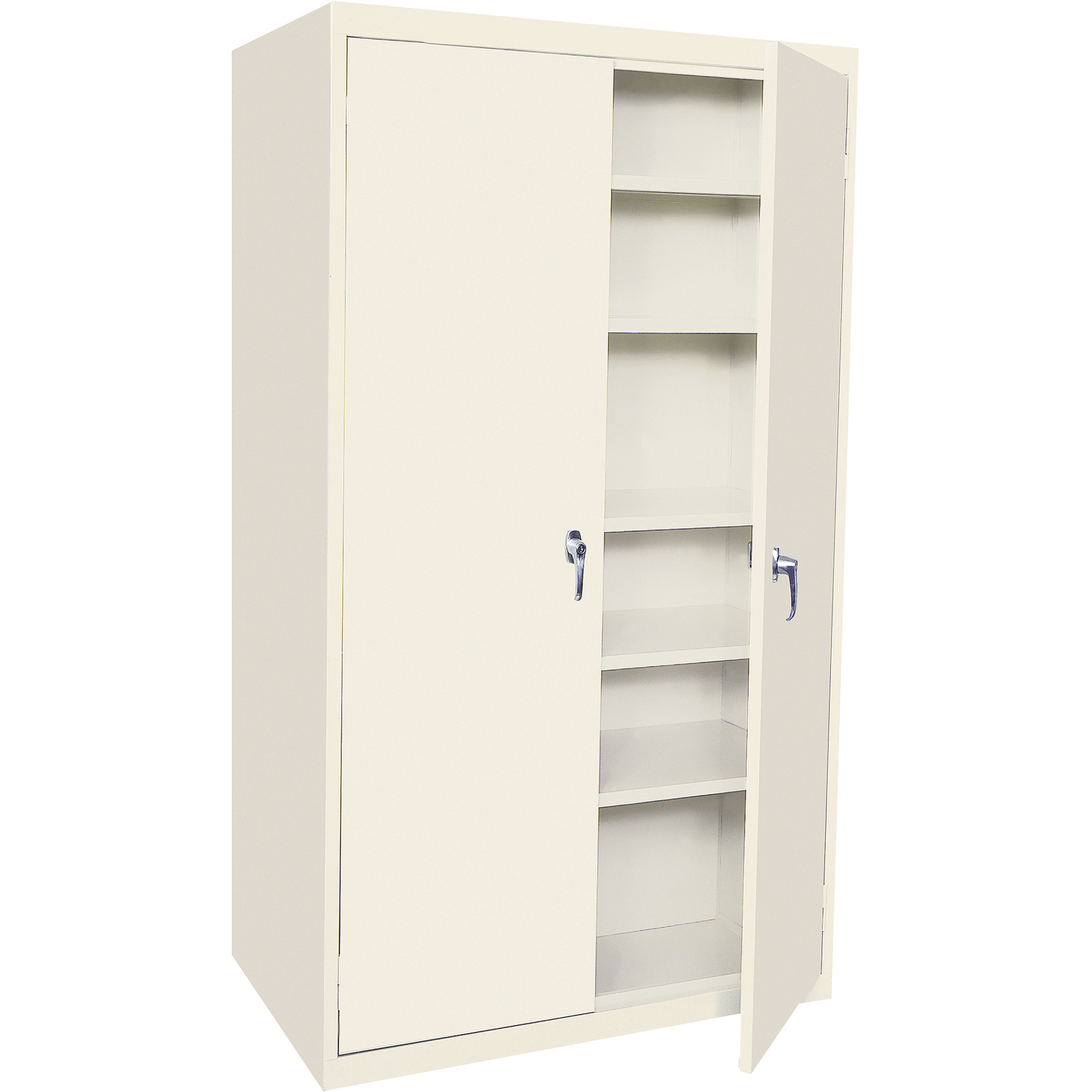 Storage Cabinet — Putty, 3 Adjustable Shelves/2 Fixed Shelves, 36Inch W x 18Inch D x 78Inch H, Model - Steel Cabinets USA 5-7818-AF-P