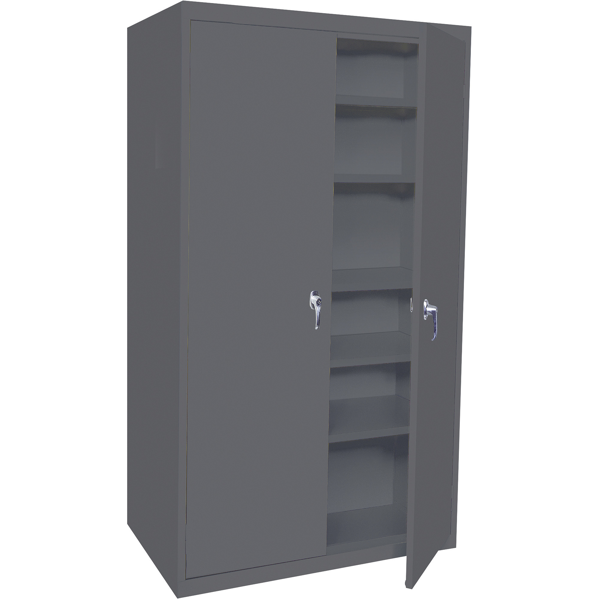 Storage Cabinet — Charcoal, 3 Adjustable Shelves/2 Fixed Shelves, 36Inch W x 18Inch D x 78Inch H, Model - Steel Cabinets USA 5-7818-AF-CHAR