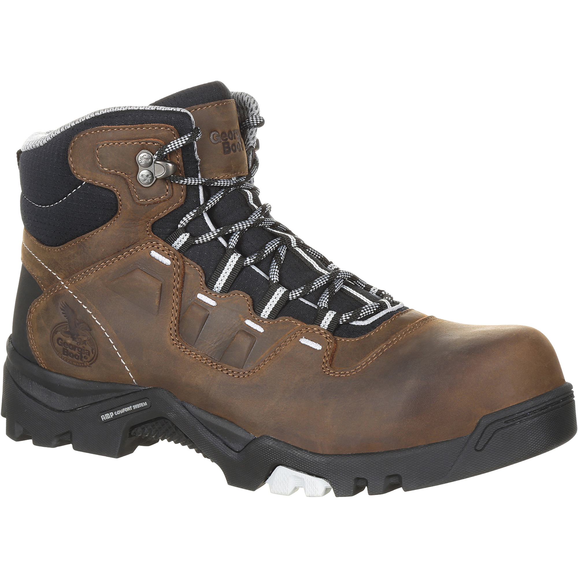 Georgia Men's Amplitude 5Inch Waterproof Composite Toe Hiker Boots â Brown, Size 10 Wide, Model GB00216