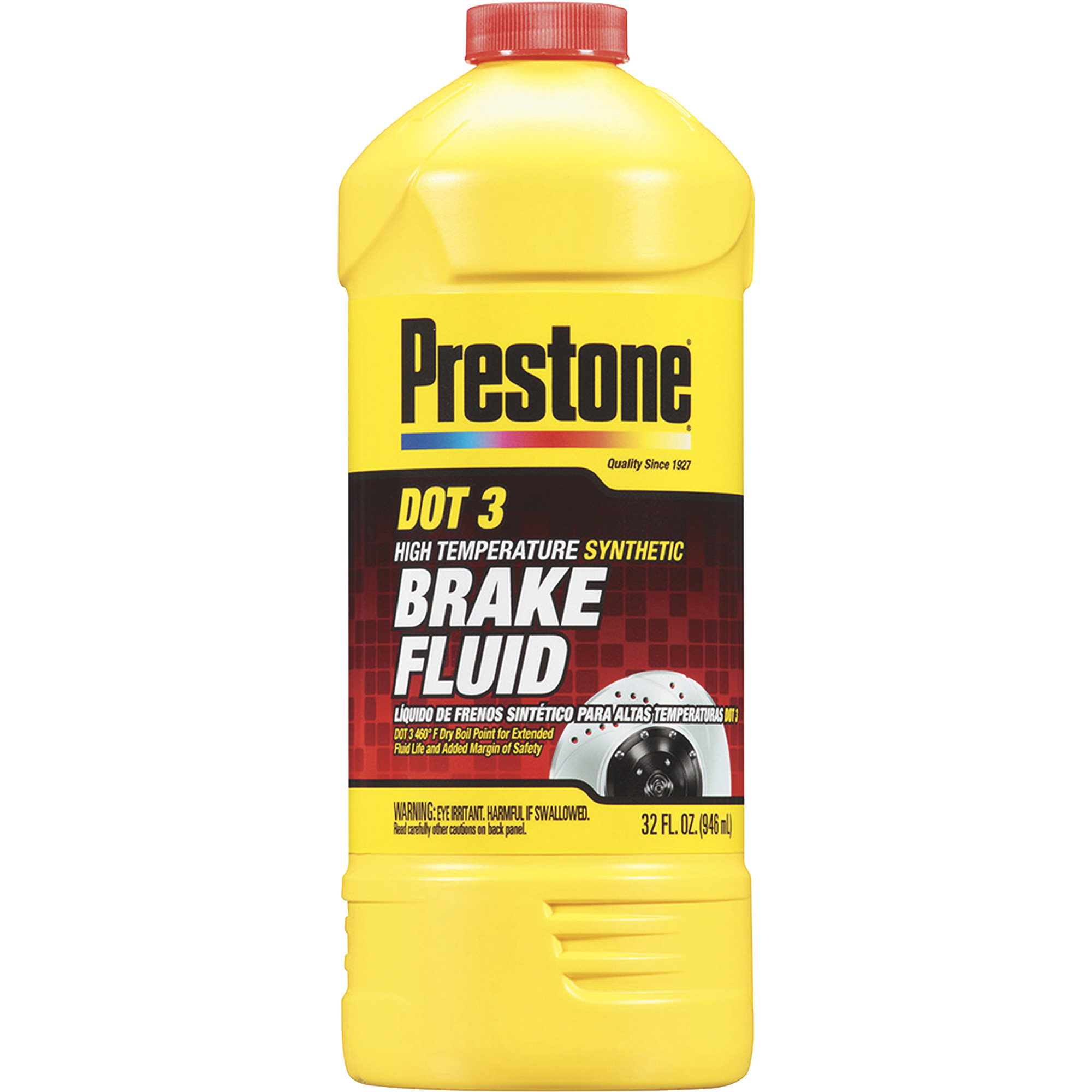Prestone DOT 3 High Temperature Synthetic Brake Fluid â 32oz. Bottle, Model PRESAS401Y