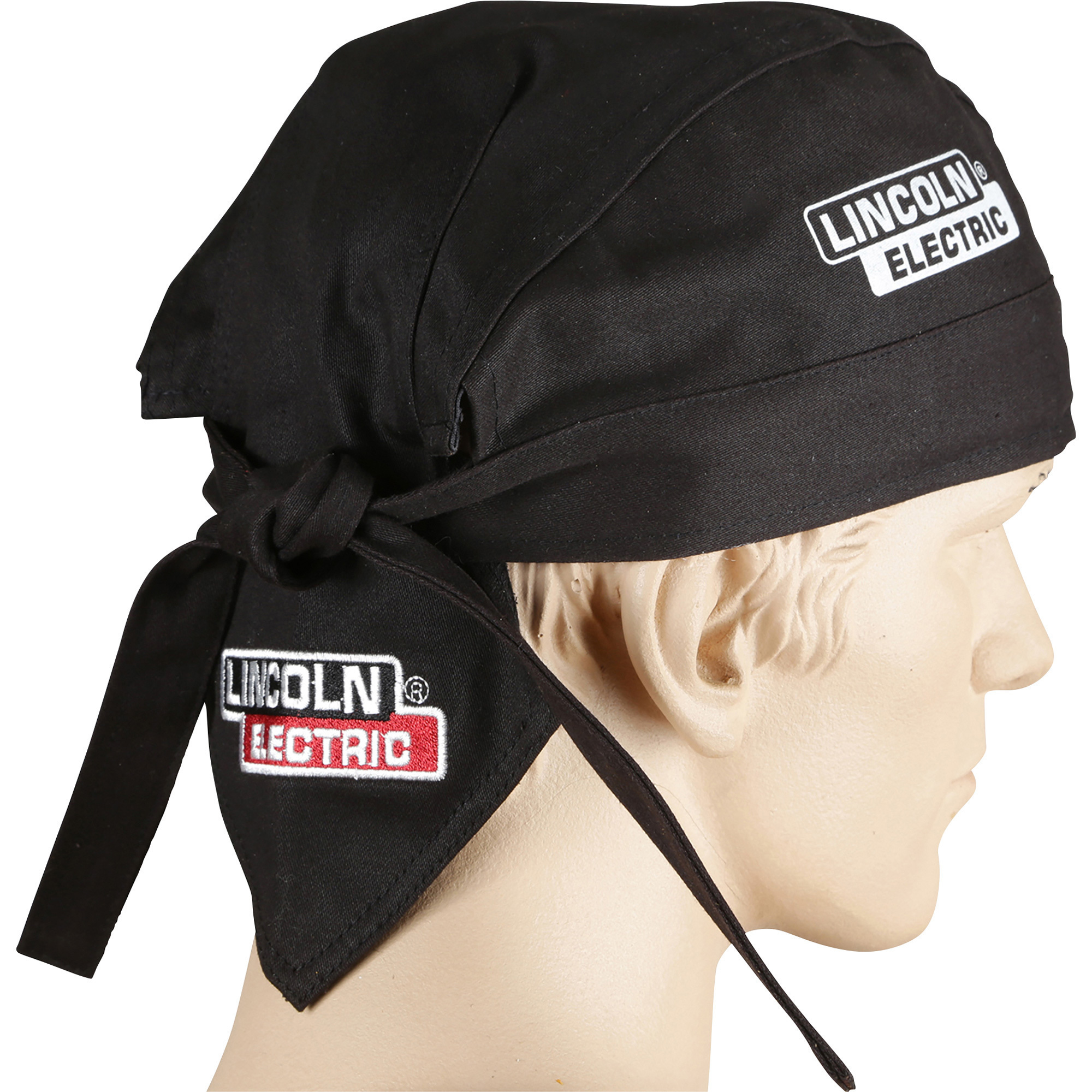 Lincoln Electric Premium Doo Rag, Black, One Size Fits Most, Model KH822