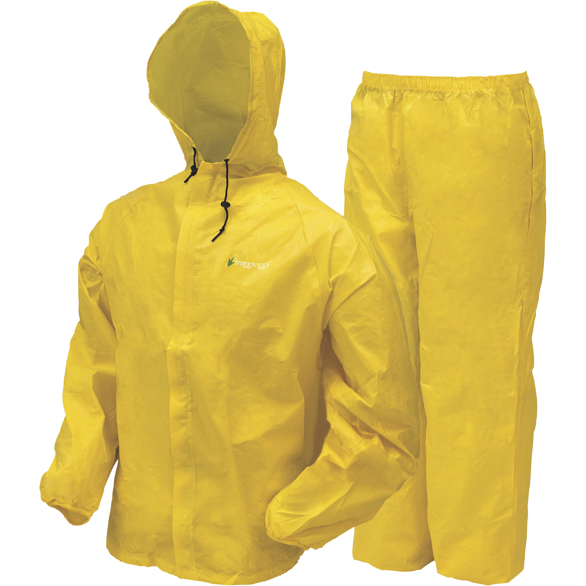 Frogg Toggs Men's Ultra-Lite 2 Jacket and Pants Rain Suit â Bright Yellow, Large, Model UL12104-08LG