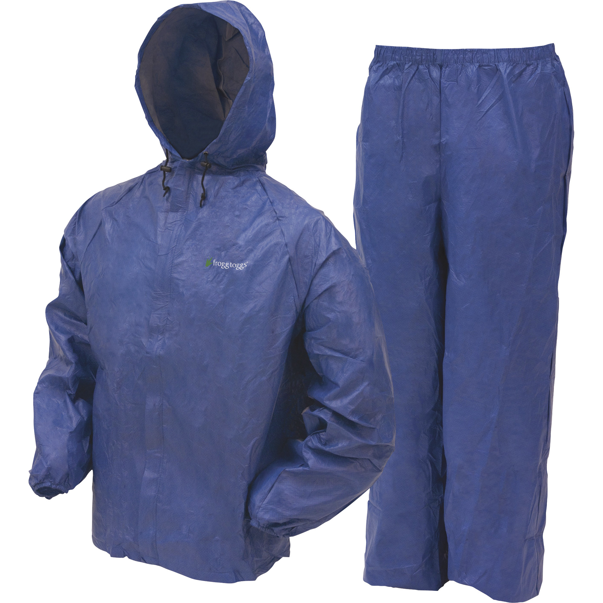 Frogg Toggs Men's Ultra-Lite 2 Jacket and Pants Rain Suit â Blue, Large, Model UL12104-12LG