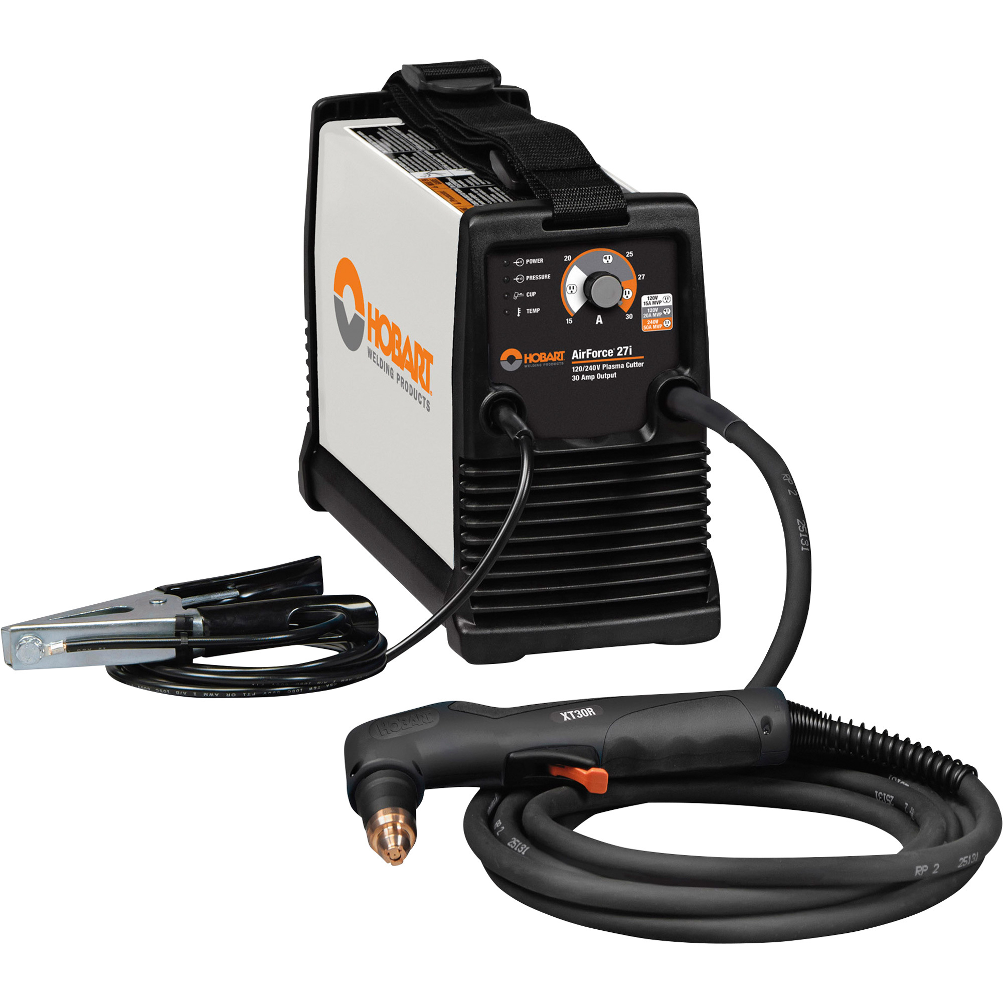 Hobart AirForce 27i Plasma Cutter With Multi-Voltage Plug â Inverter, 120V/240V, 15A/20A/30A Output, Model #500575