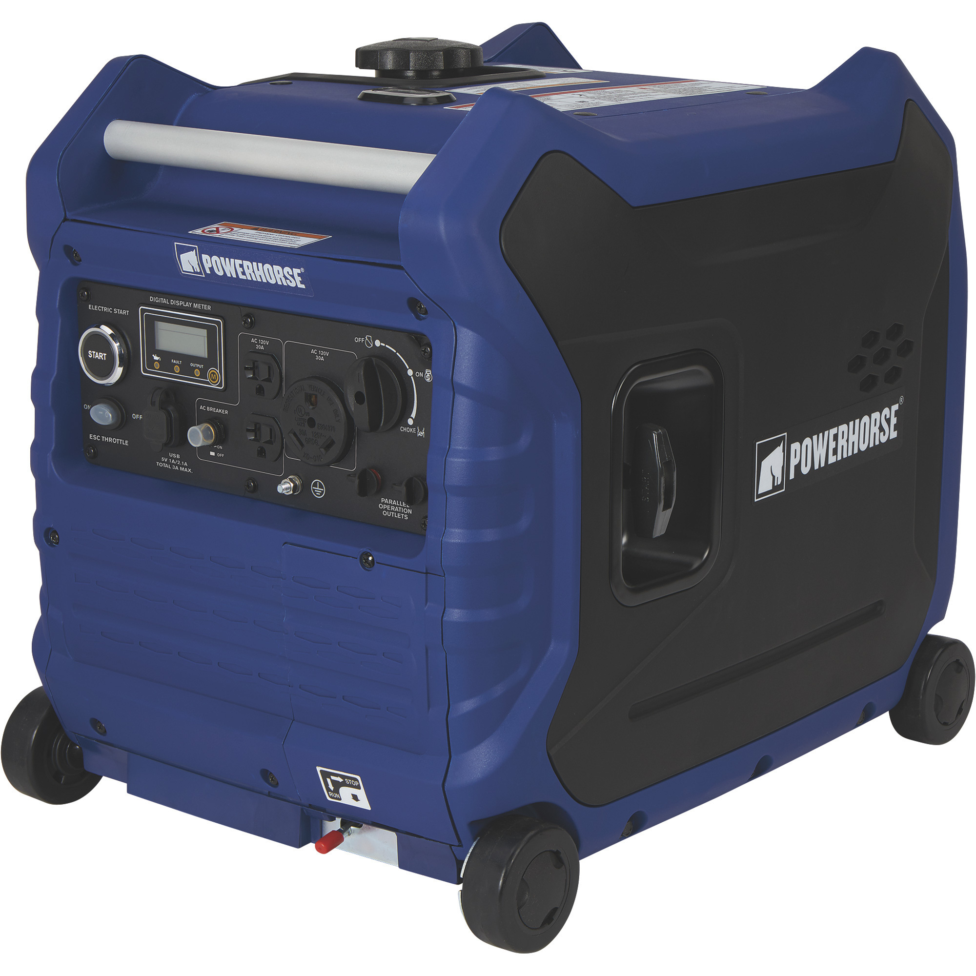 Powerhorse 4,500 Watts Inverter Generator, Electric Start, EPA + CARB Compliant, Model LC4500i