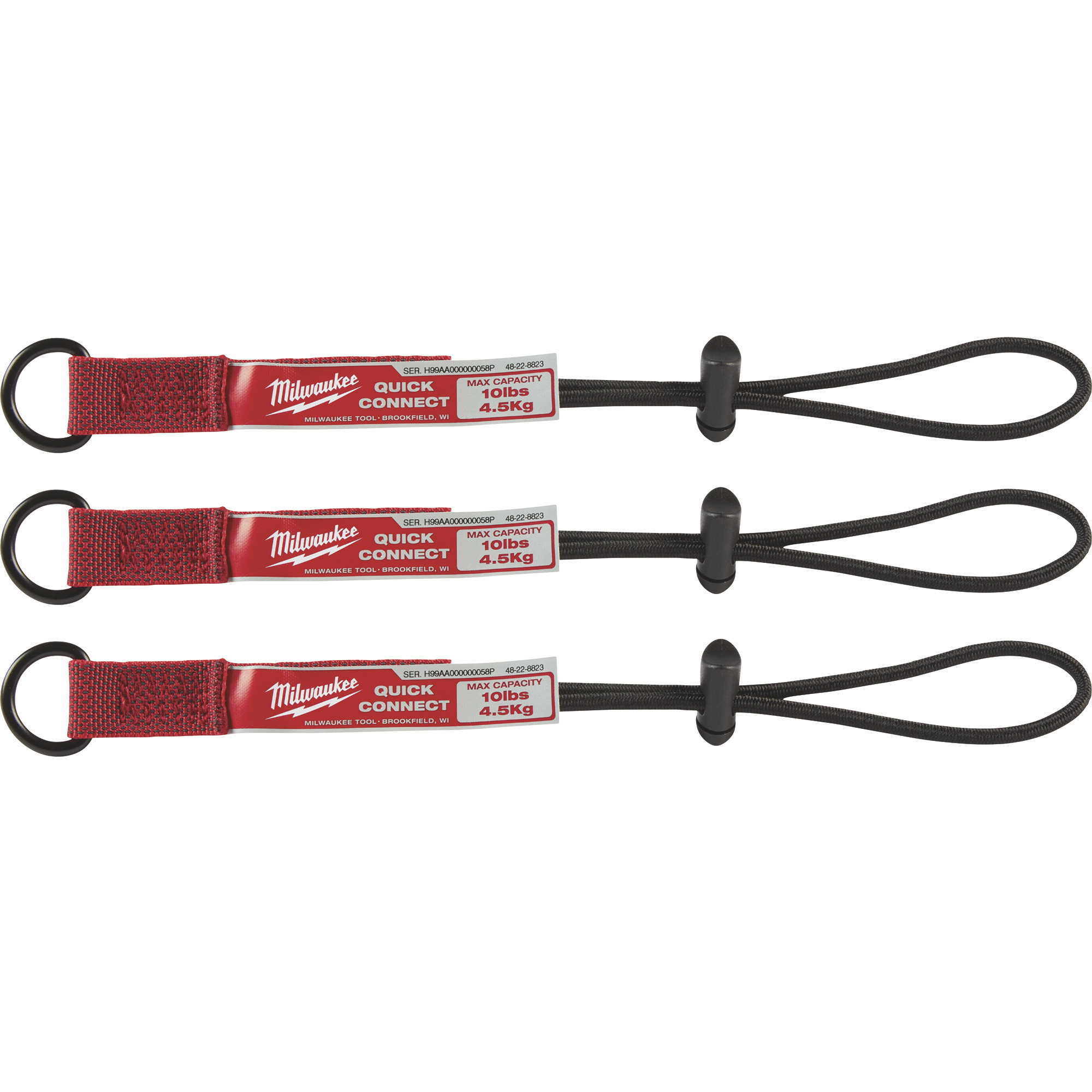Milwaukee Quick-Connect Tool Lanyard System, 10-Lb. Working Load, Model 48-22-8823