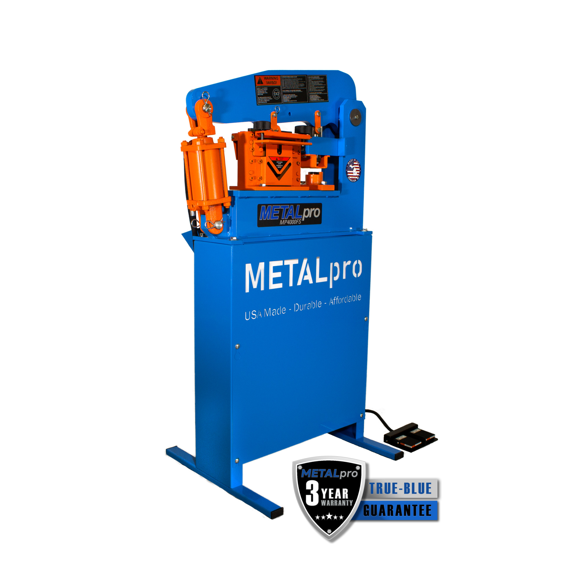 METALpro Ironworker, 40-Ton, Foot Switch Control, Model MP4000FS