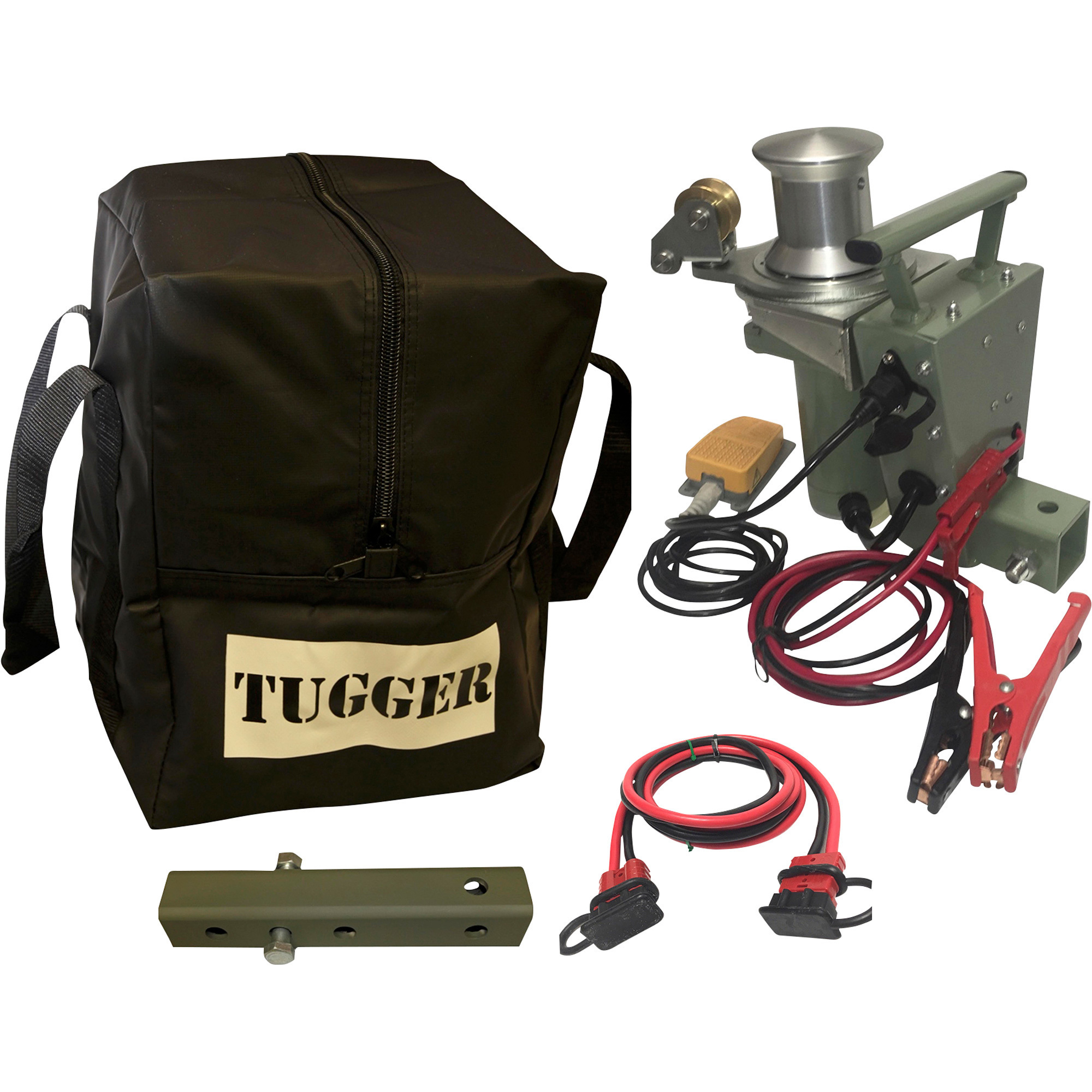 Endurance Marine Tugger 2 Portable 12 Volt DC Capstan Winch, With Moving Fairlead, 2000-Lb. Pulling Capacity, 6ft. Extension Harness, Model ETUG2-FL12