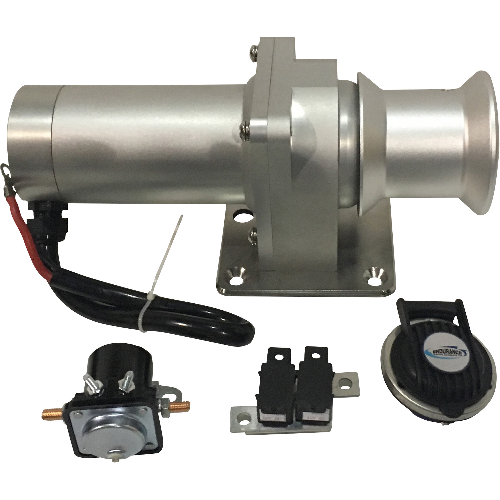 Endurance Marine Aluminum Machined 12 Volt Capstan Winch, 2000-Lb. Pulling Capacity, Model WCH2000