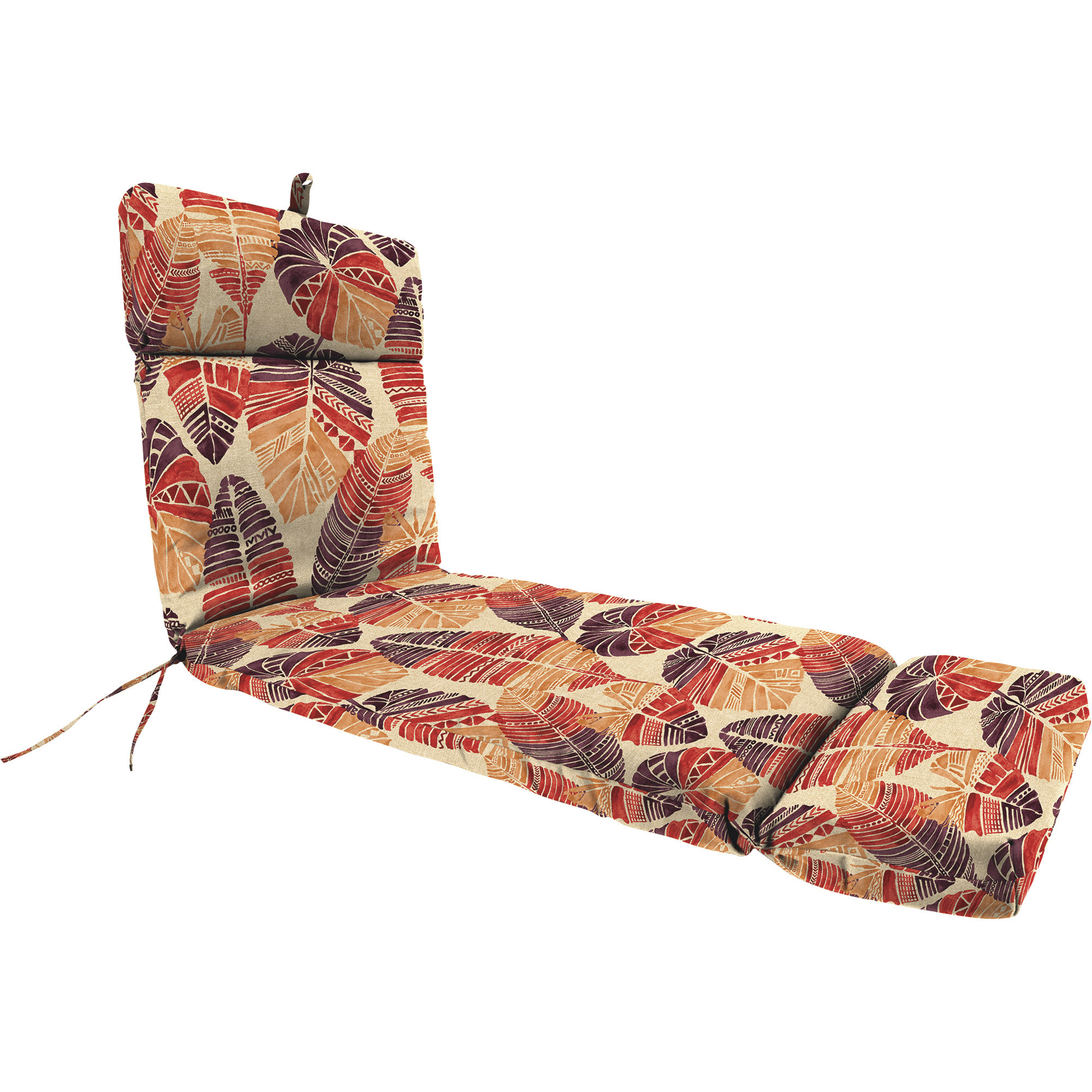 Jordan Manufacturing Chaise Lounge Cushion, Spun Polyester, Hixon Sunset, Model 9552PK1-5955D