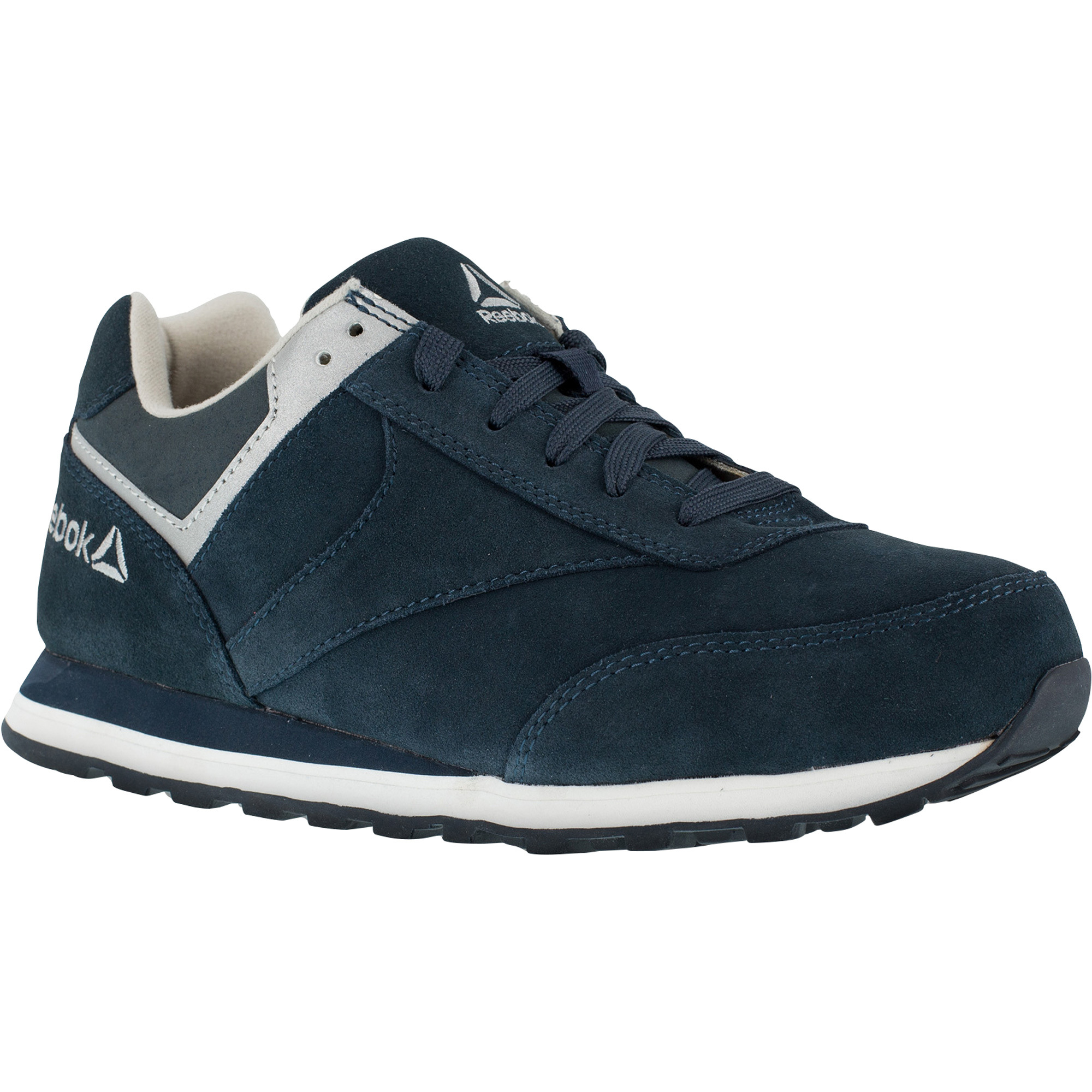 Reebok Work Men's Leelap Steel Toe Oxford Shoes - Navy, Size 8, Model RB1975