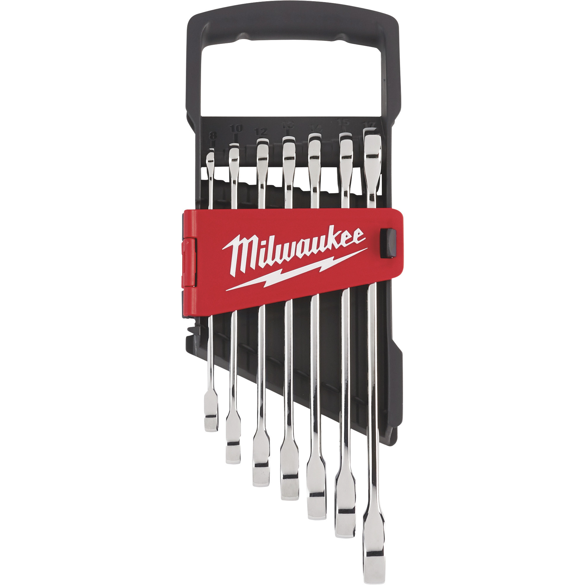 Milwaukee Ratcheting Combination Wrench Set, 7-Piece, Metric, Model 48-22-9506