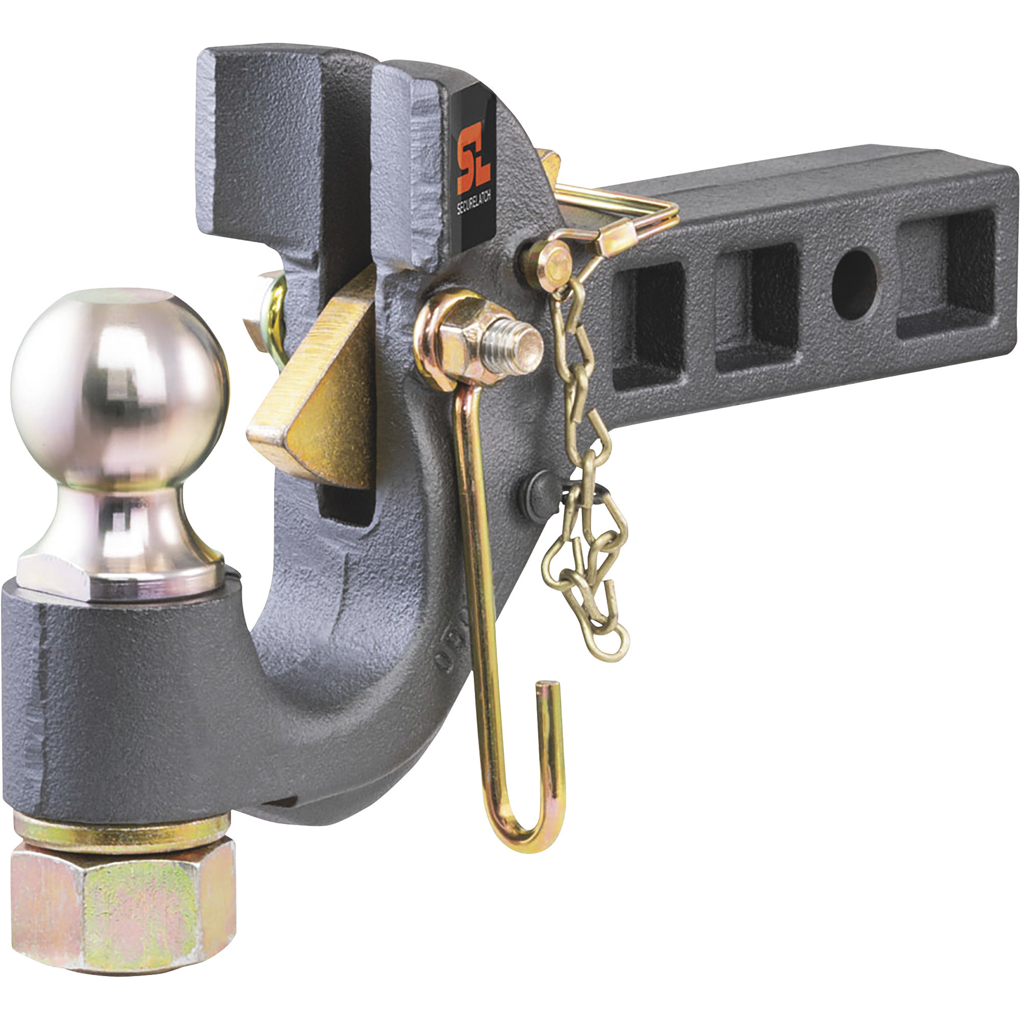 Curt SecureLatch 7-Ton Ball and Pintle Hook Combination, Model 48407
