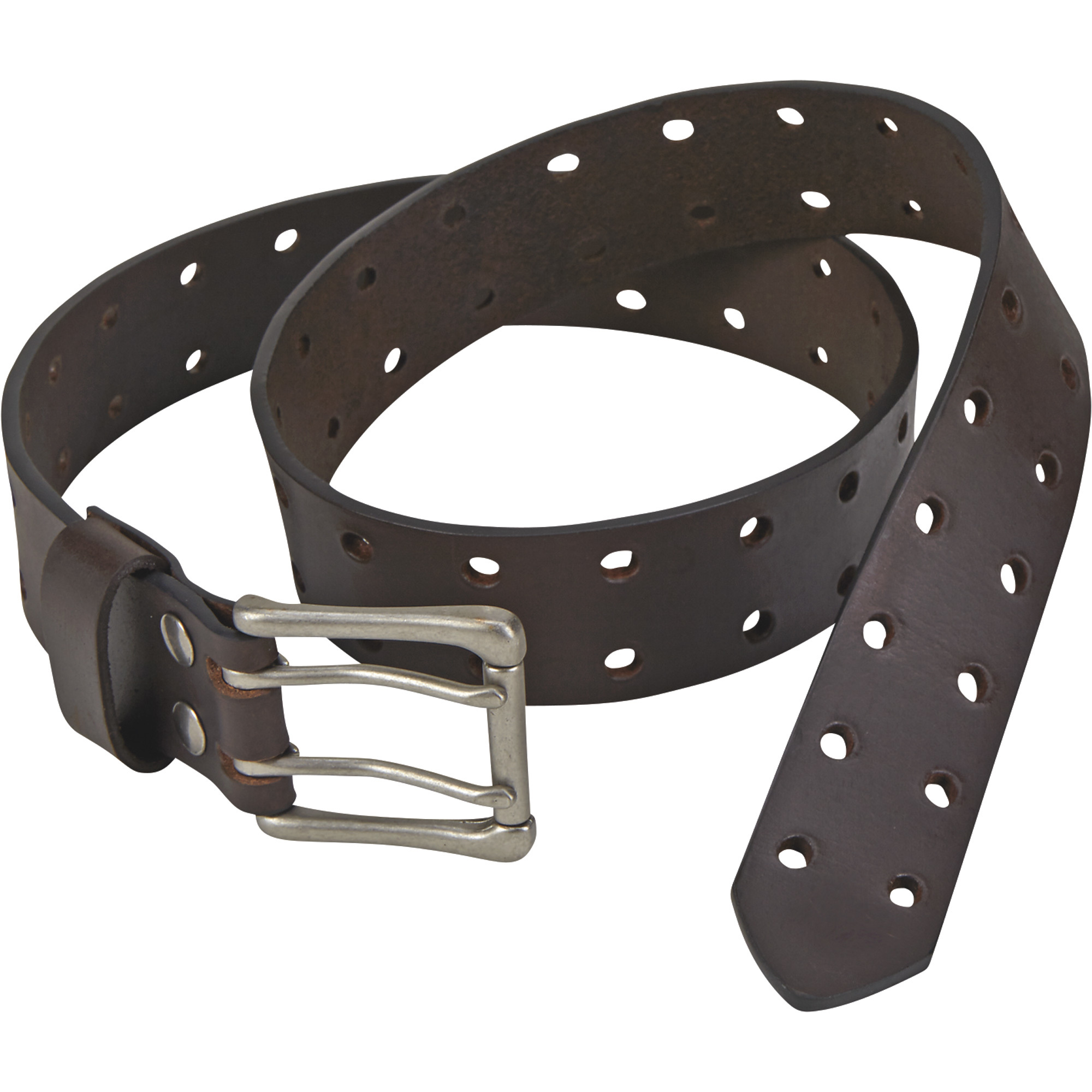 Gravel Gear Men's Double-Perforation Belt - Brown, Size 44, Model 9761