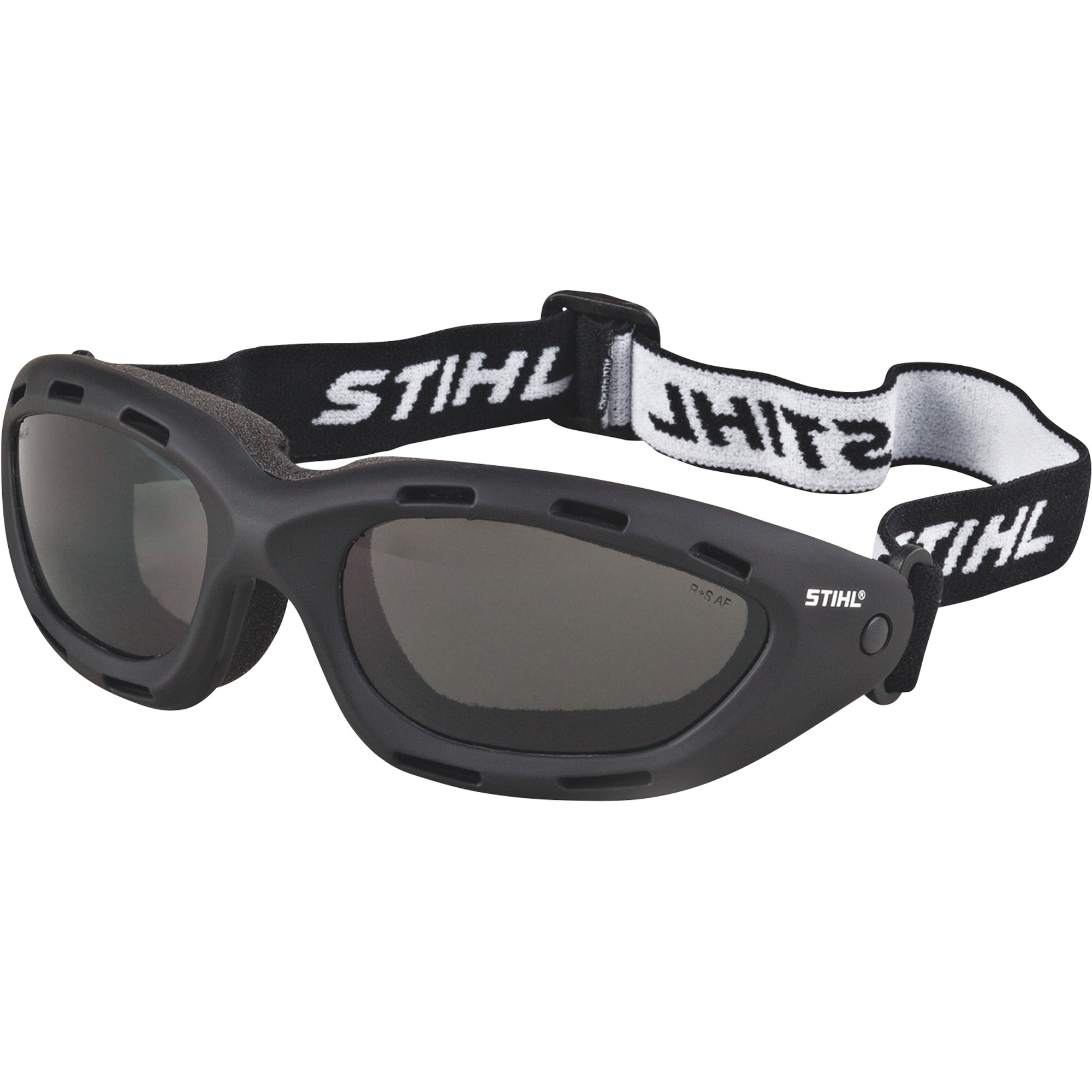 STIHL Pro Mark Series Safety Googles, Anti-Fog Lens, Smoke Foam Frame, Model 7010 884 0363