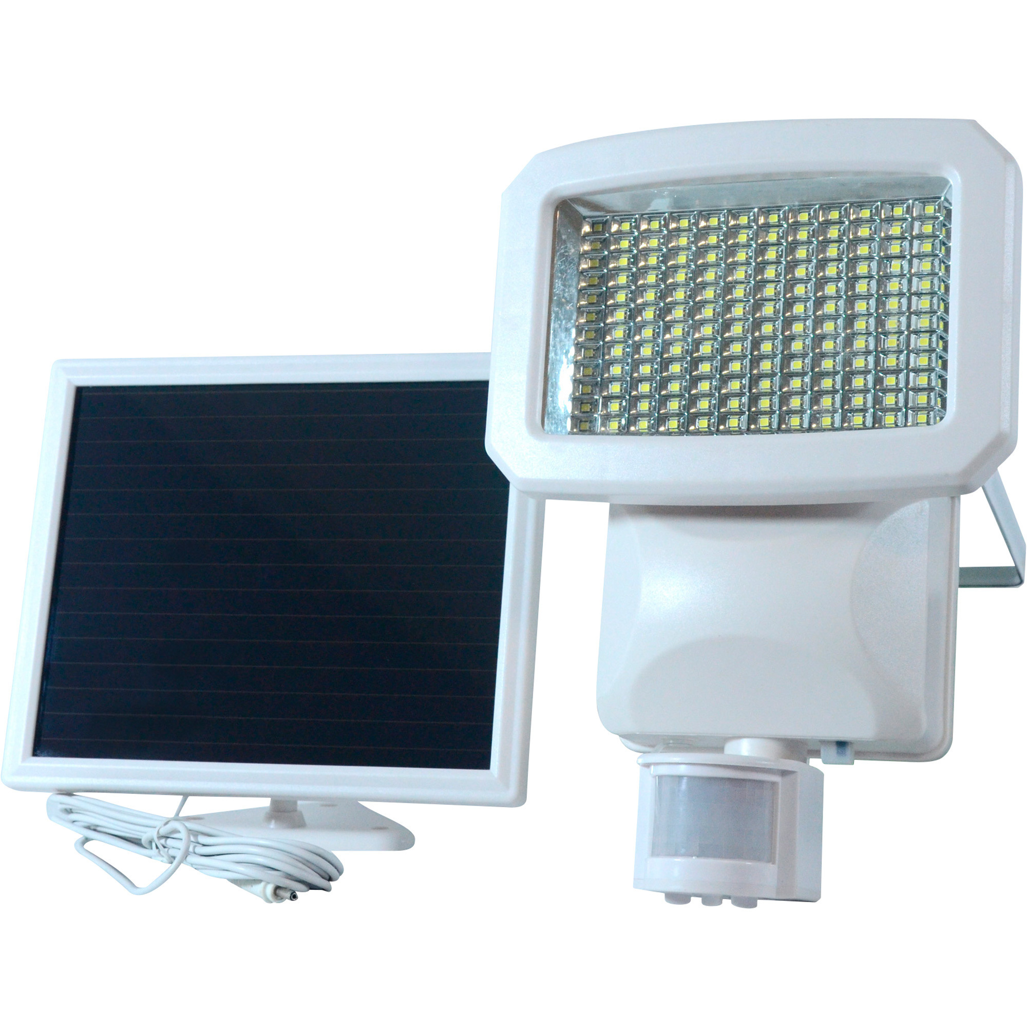 Nature Power Motion Sensor LED Solar Security Light, 1500 Lumens, 144 LEDs, White, Model 12144