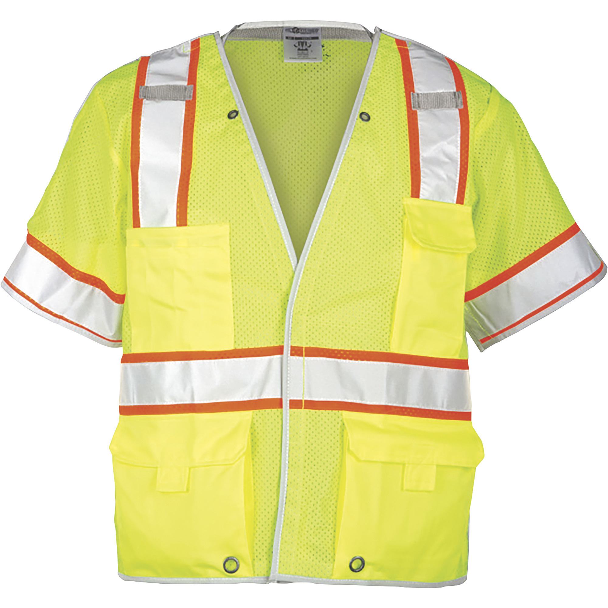 Kishigo Menâs Class 3 High Visibility Premium Brilliant Series Breakaway Vest â Lime, 2XL, Model 1552B-2X