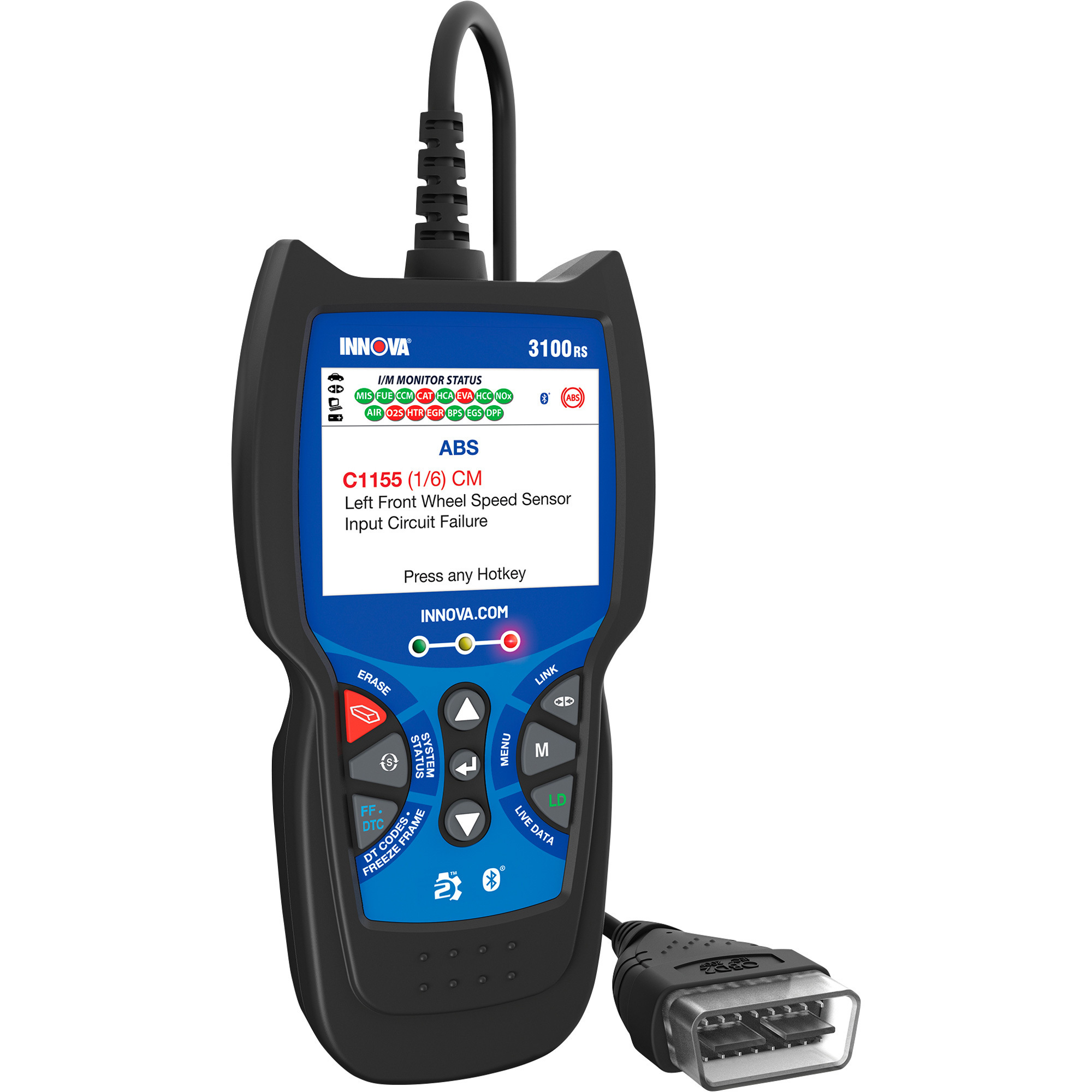 OBD2 Diagnostic Scan Tool with ABS and SRS, Model# - Innova 3100RS