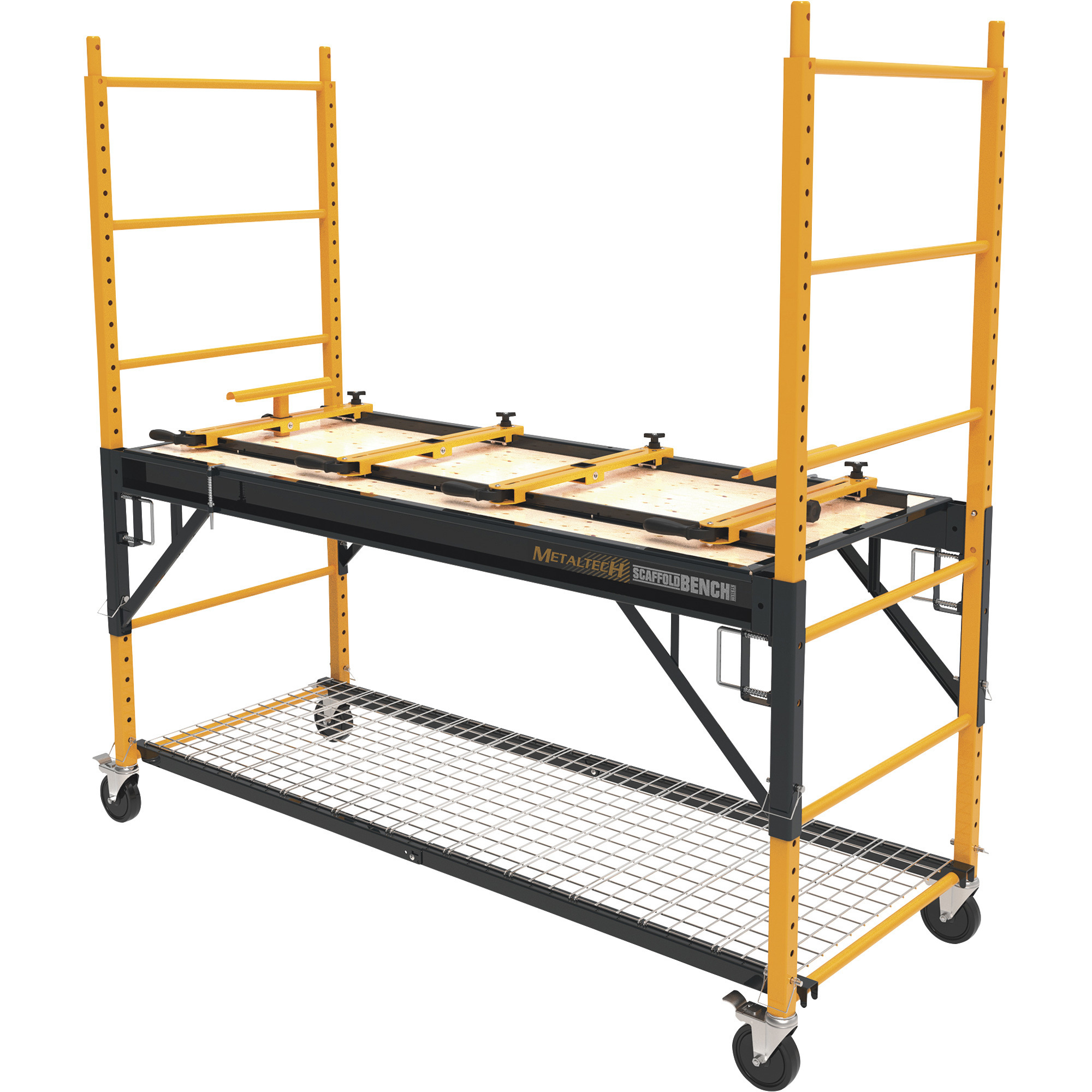 Metaltech 4-in-1 6ft. Scaffold Bench, 1100-Lb. Capacity, Model I-CISCMT