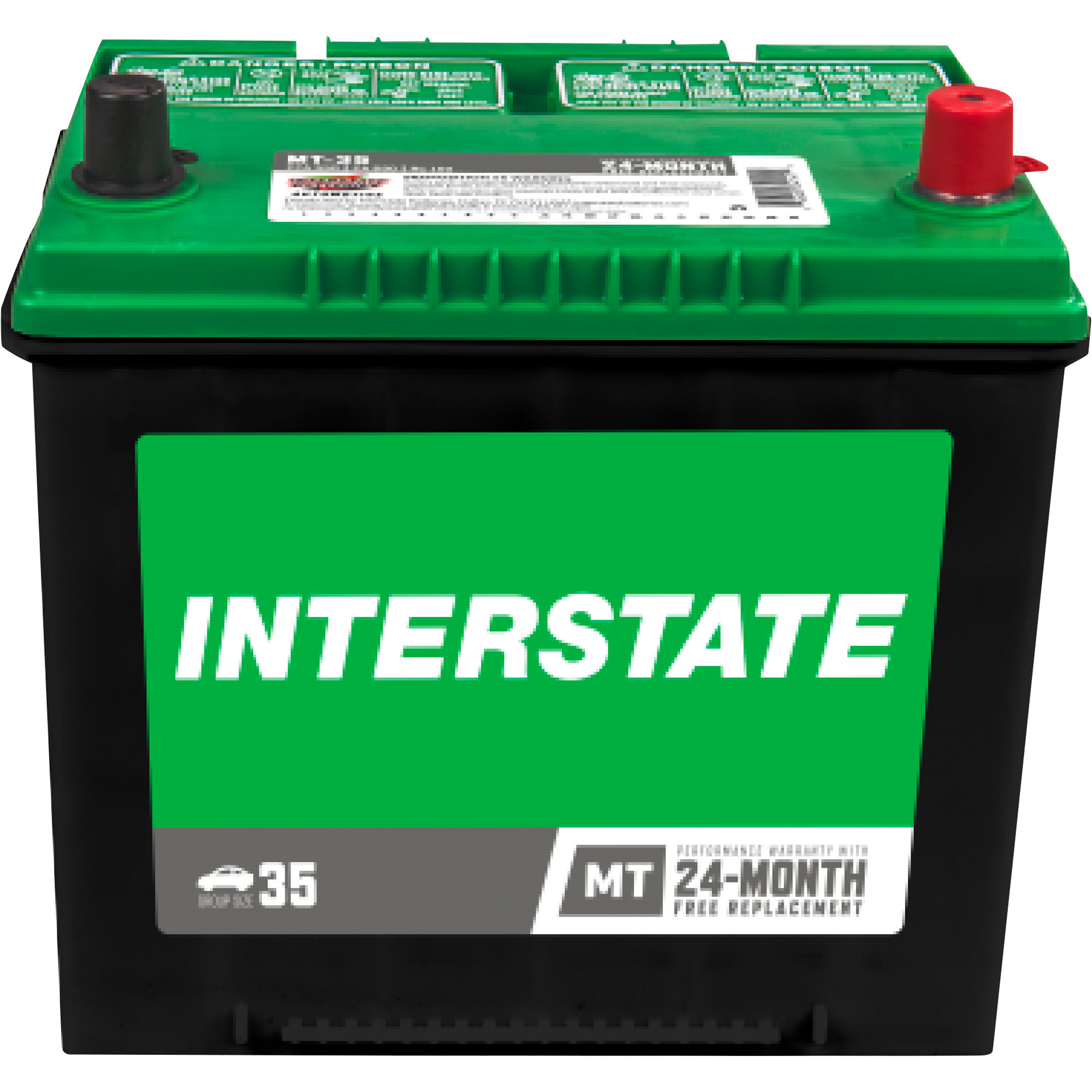 Interstate Batteries Automotive Battery, Group Size 35, 12 Volt, Sealed Lead Acid, Model MT-35
